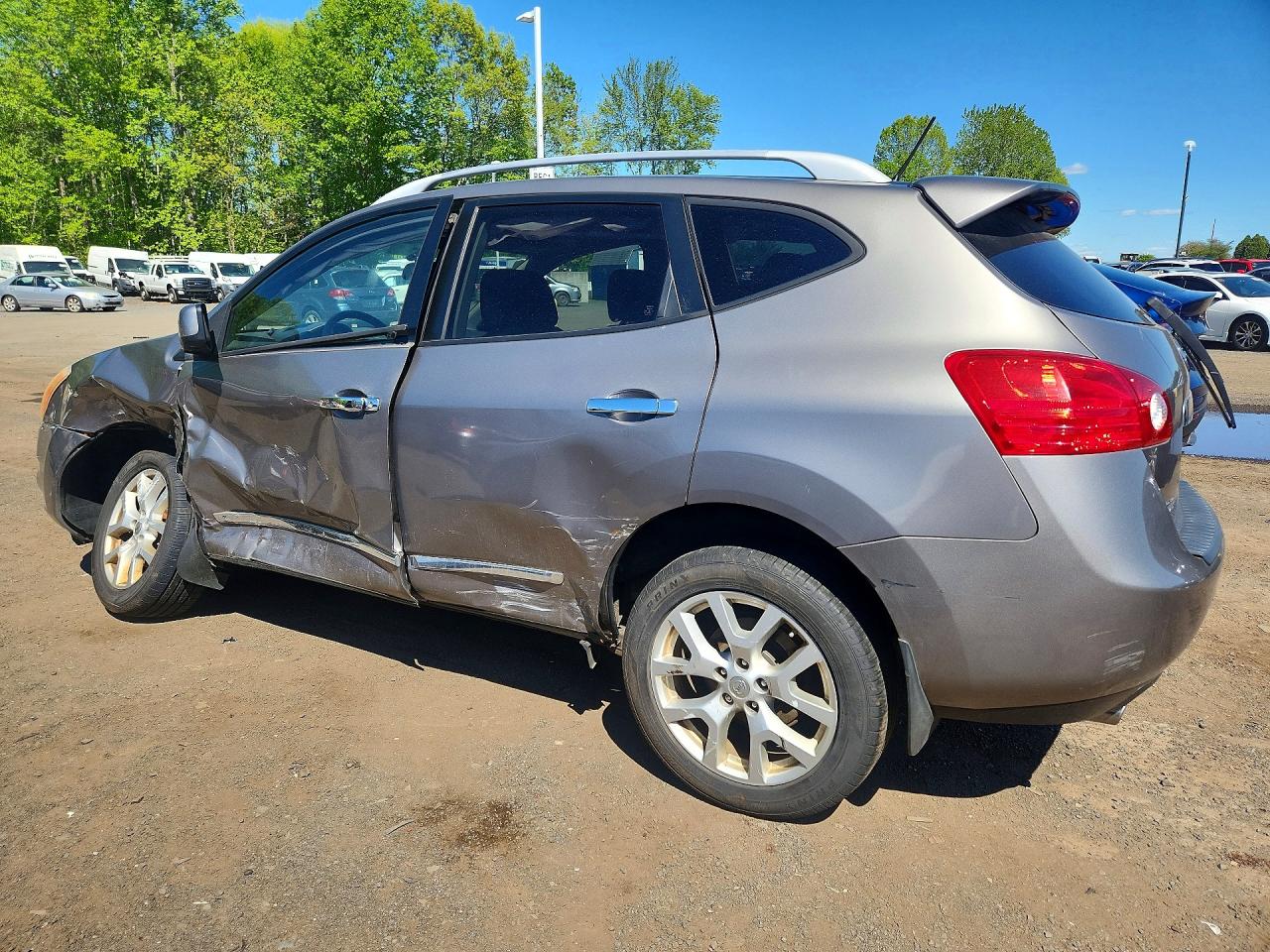 2013 Nissan Rogue S Gray vin: JN8AS5MV5DW647616