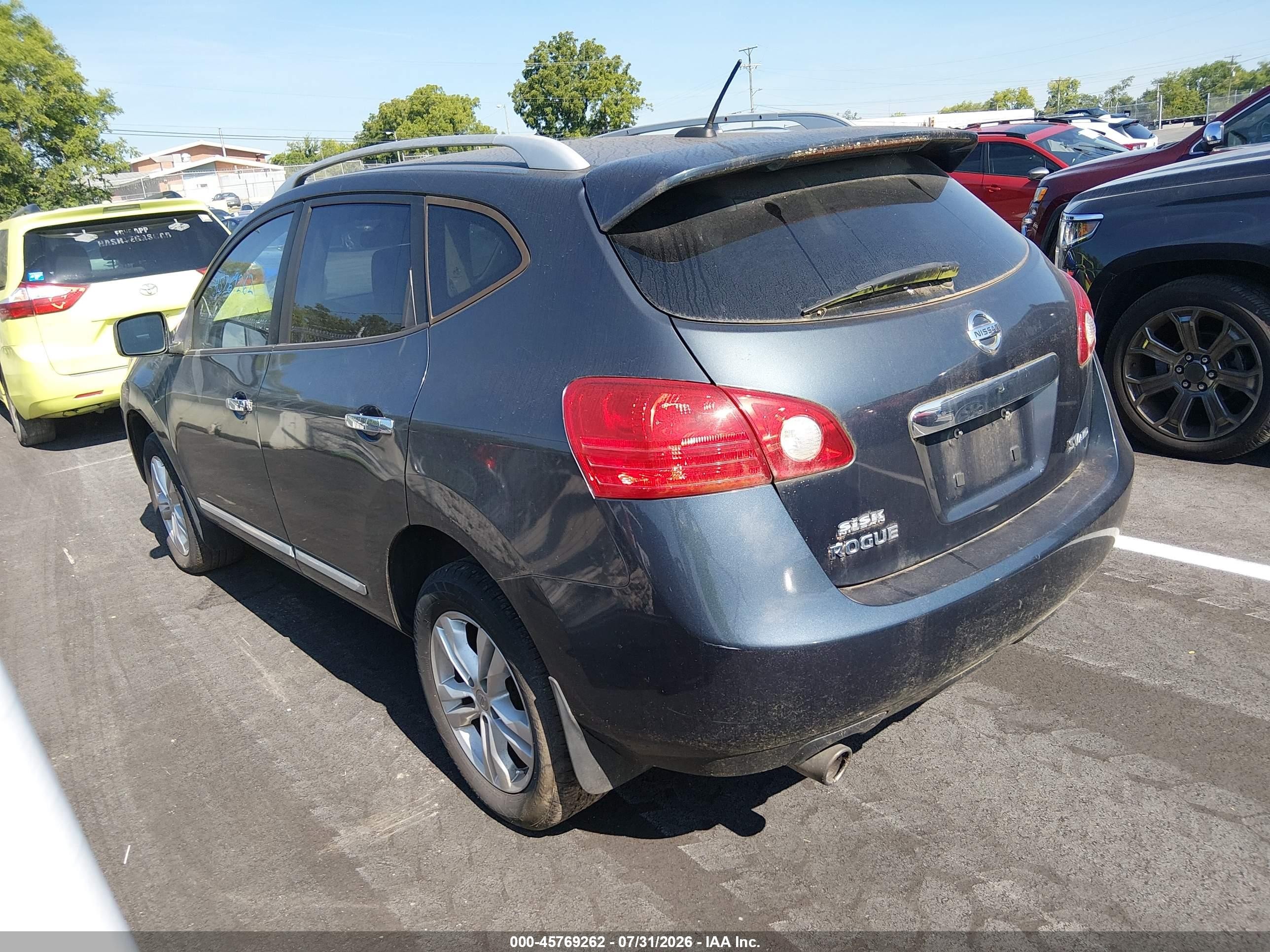2013 Nissan Rogue Sv Blue vin: JN8AS5MV5DW648779