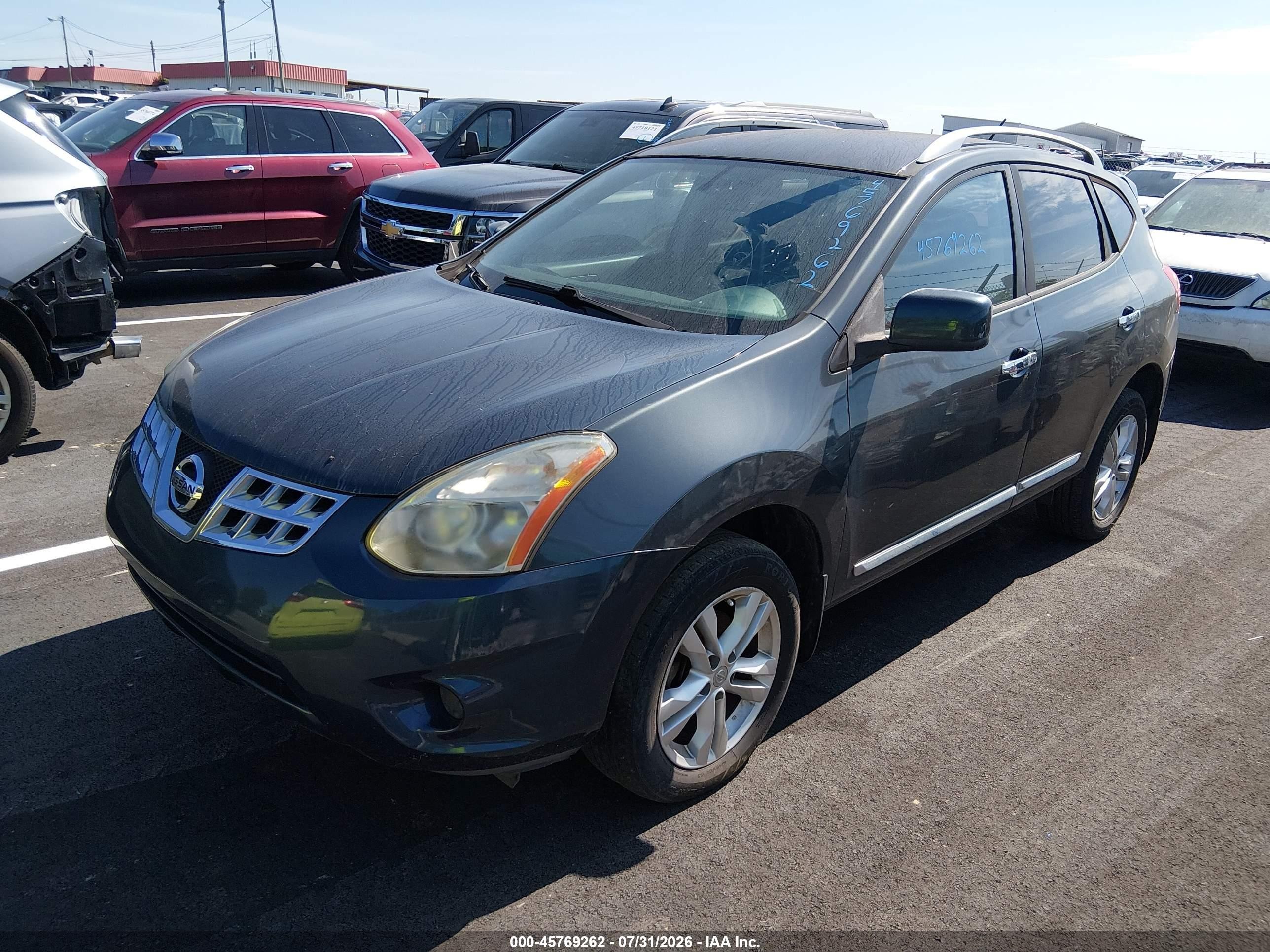 2013 Nissan Rogue Sv Blue vin: JN8AS5MV5DW648779