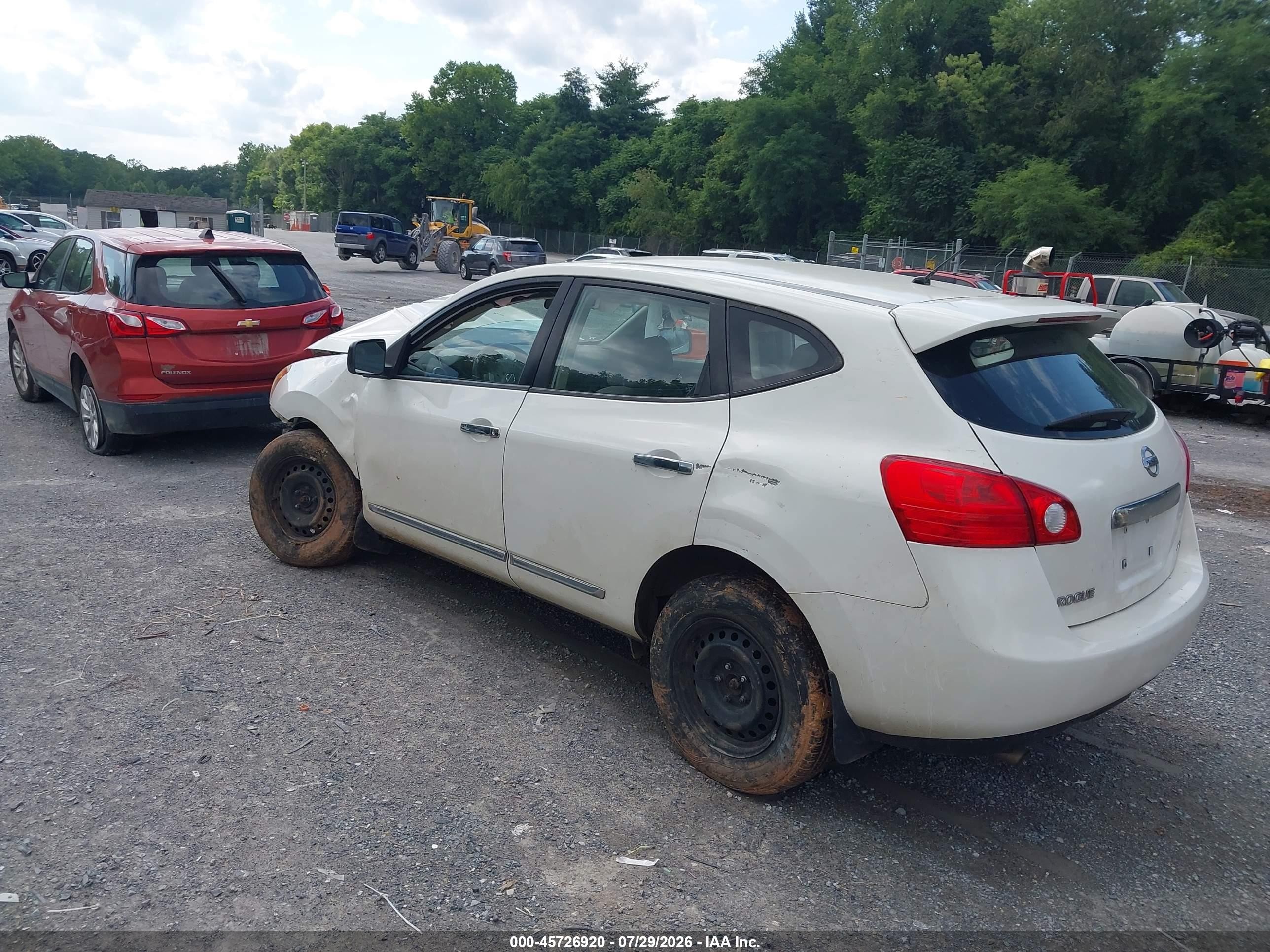 2013 Nissan Rogue S Белый vin: JN8AS5MV5DW649415