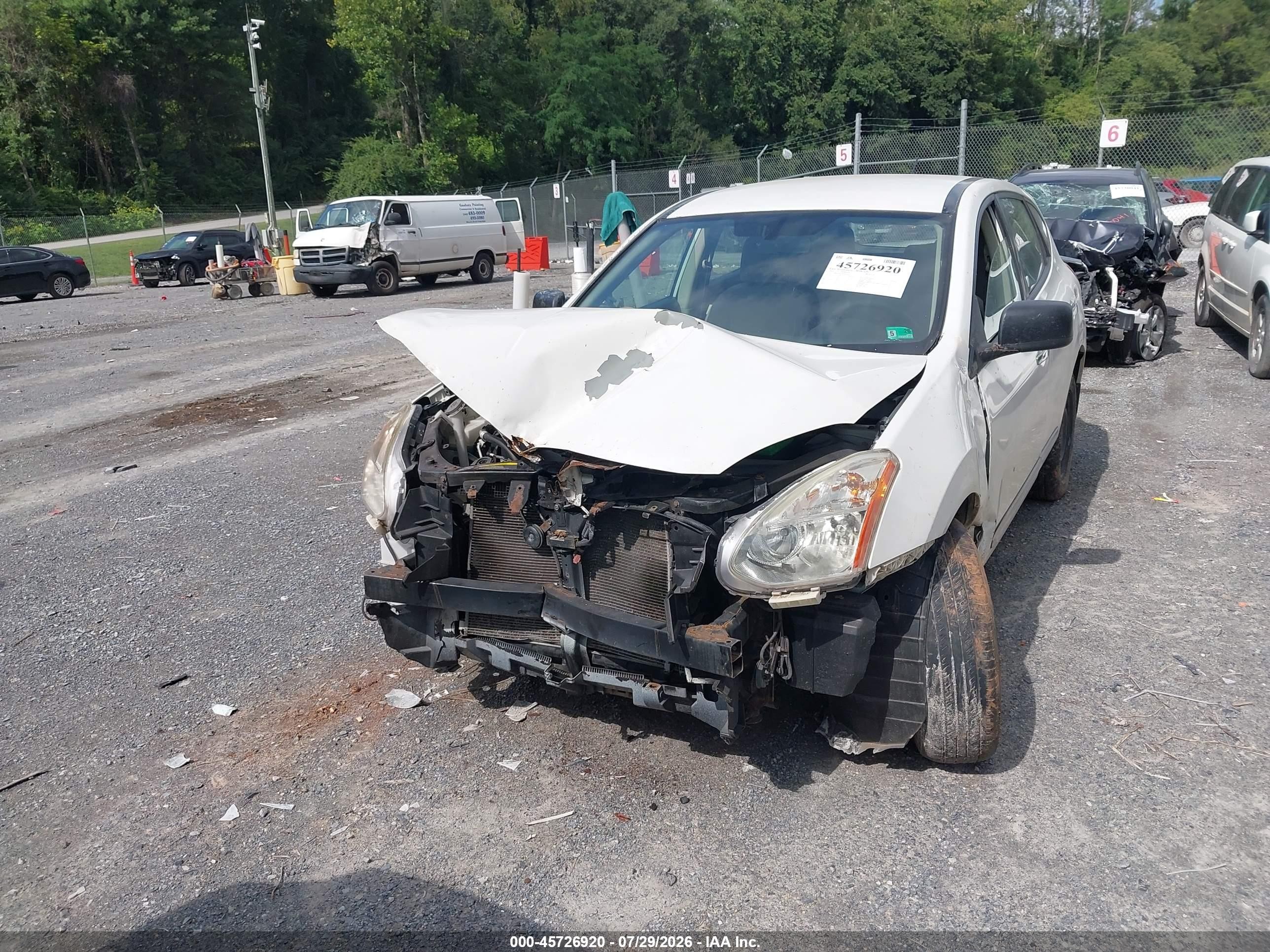 2013 Nissan Rogue S Белый vin: JN8AS5MV5DW649415