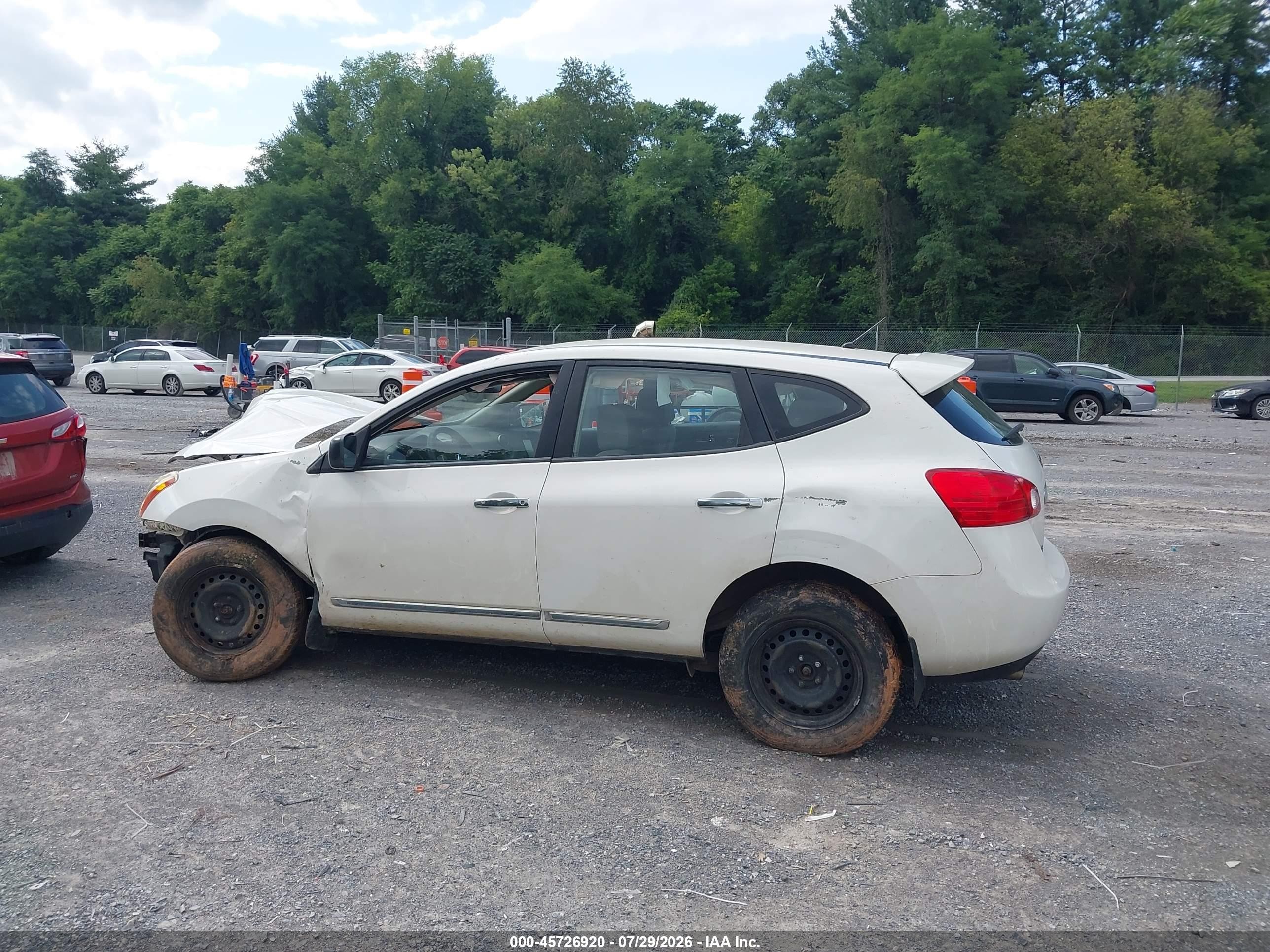 2013 Nissan Rogue S Белый vin: JN8AS5MV5DW649415
