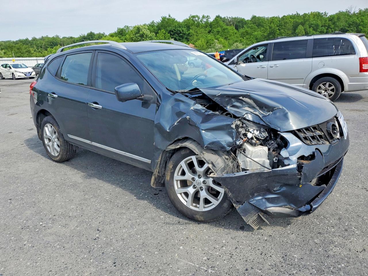 2013 Nissan Rogue S Blue vin: JN8AS5MV5DW657983