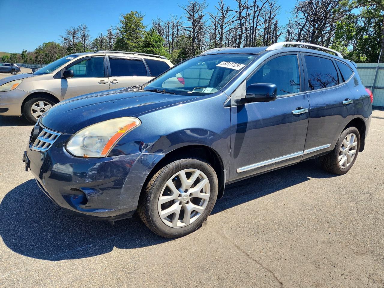2013 Nissan Rogue S Blue vin: JN8AS5MV5DW658213