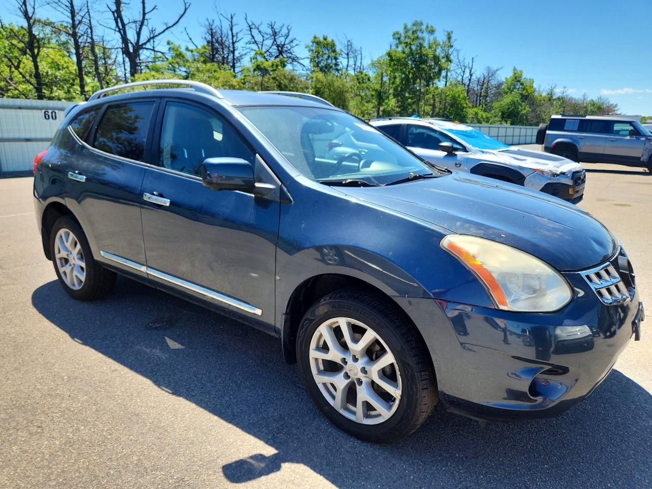 2013 Nissan Rogue S Синий vin: JN8AS5MV5DW658213