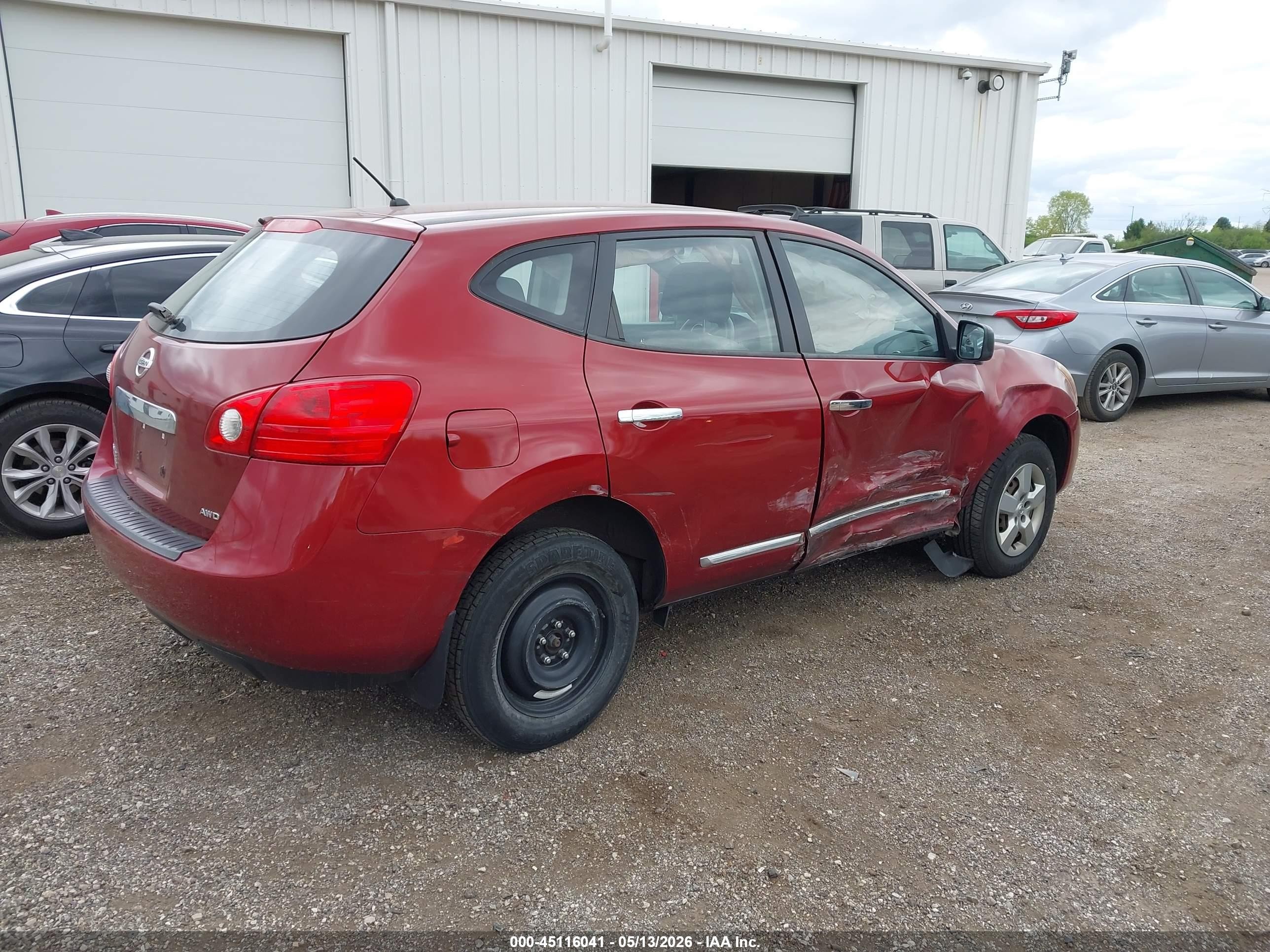 2014 Nissan Rogue Select S Red vin: JN8AS5MV5EW700588
