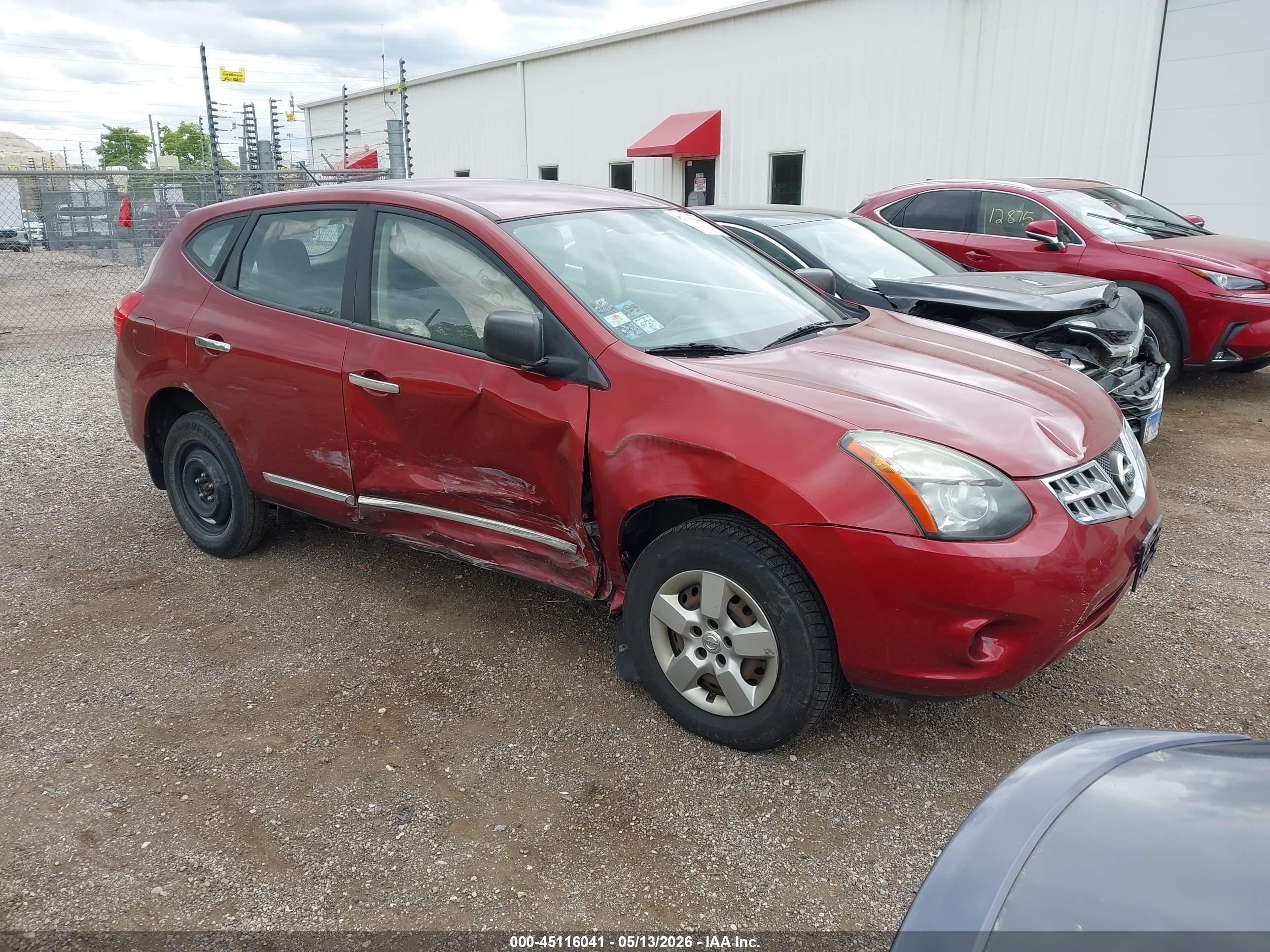 2014 Nissan Rogue Select S Красный vin: JN8AS5MV5EW700588
