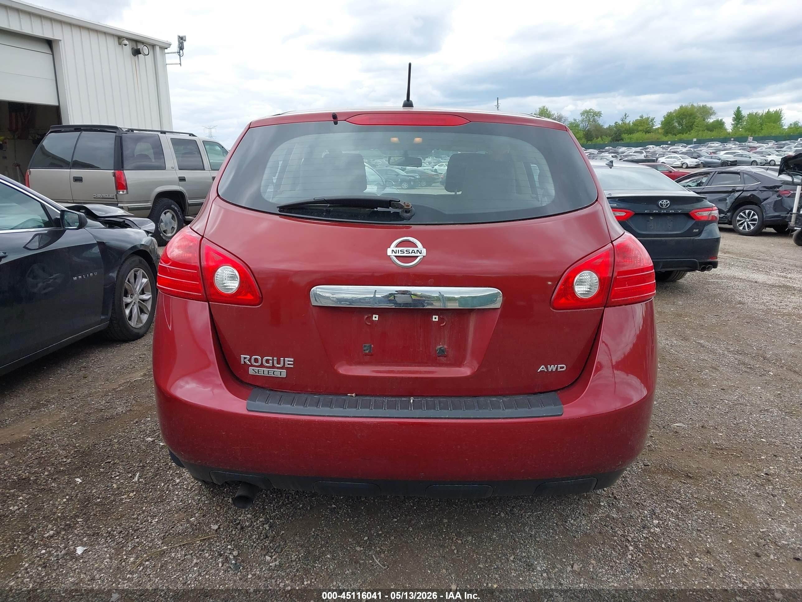 2014 Nissan Rogue Select S Red vin: JN8AS5MV5EW700588