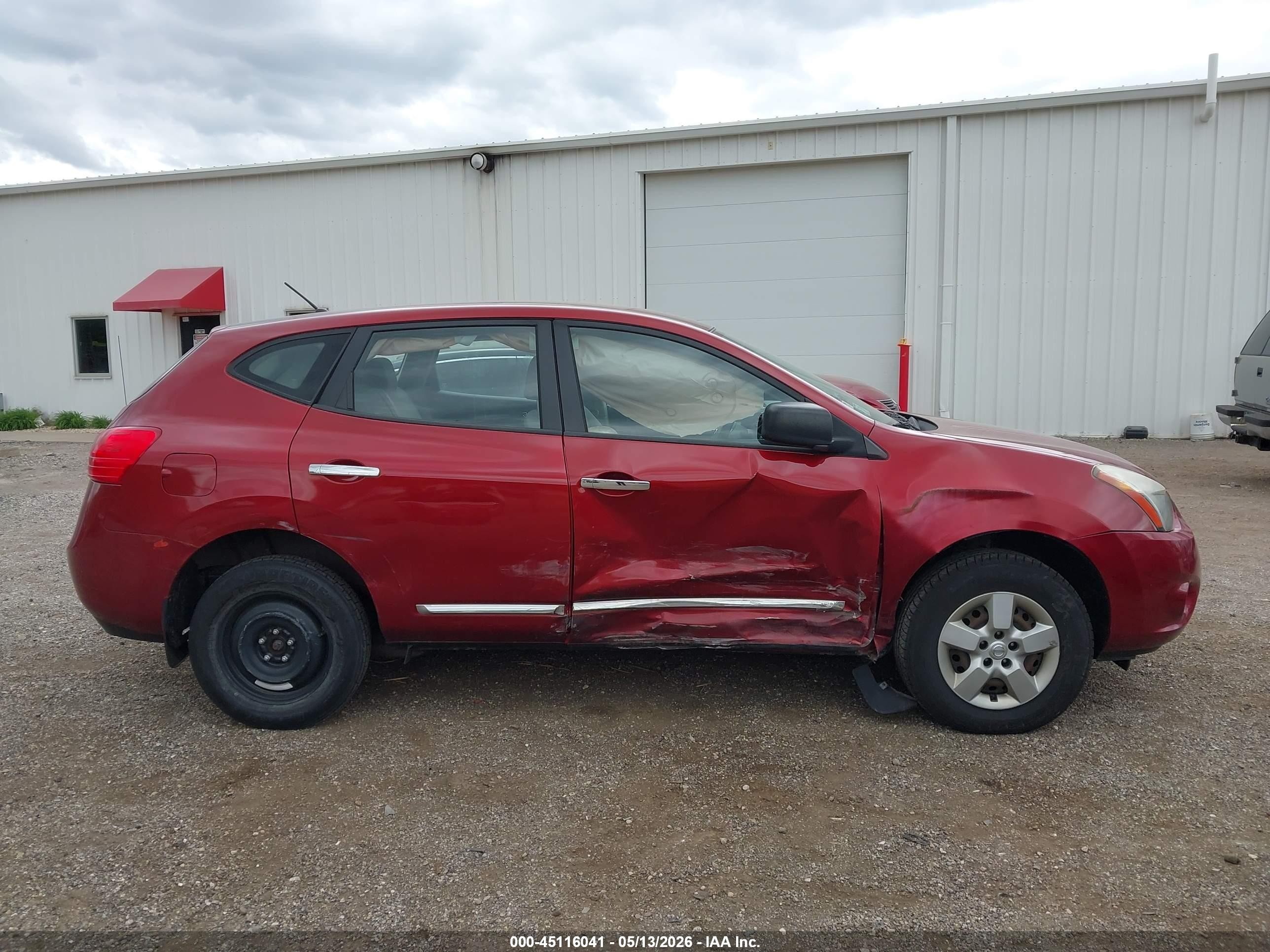 2014 Nissan Rogue Select S Red vin: JN8AS5MV5EW700588