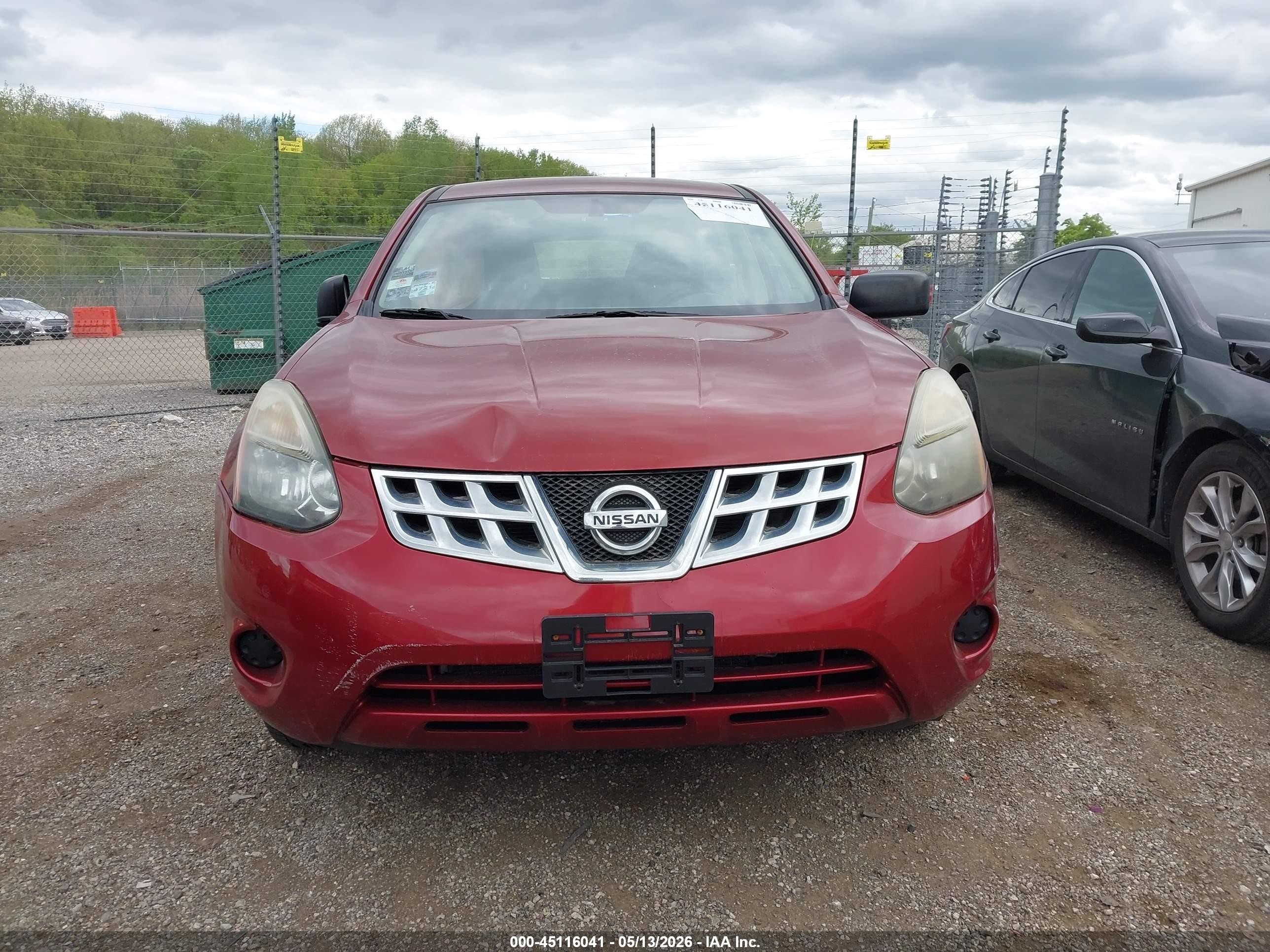 2014 Nissan Rogue Select S Red vin: JN8AS5MV5EW700588