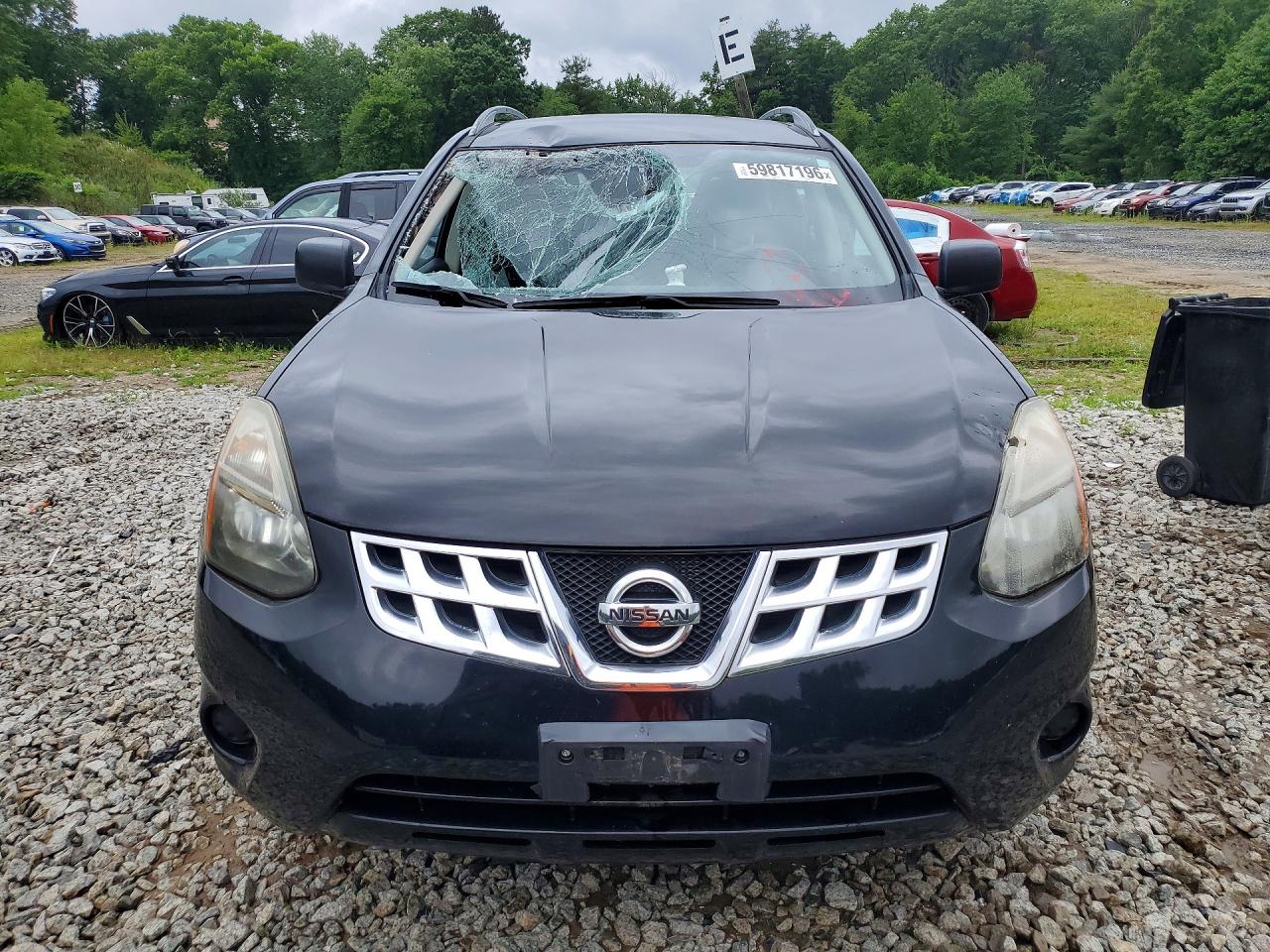 2014 Nissan Rogue Select S Black vin: JN8AS5MV5EW704897