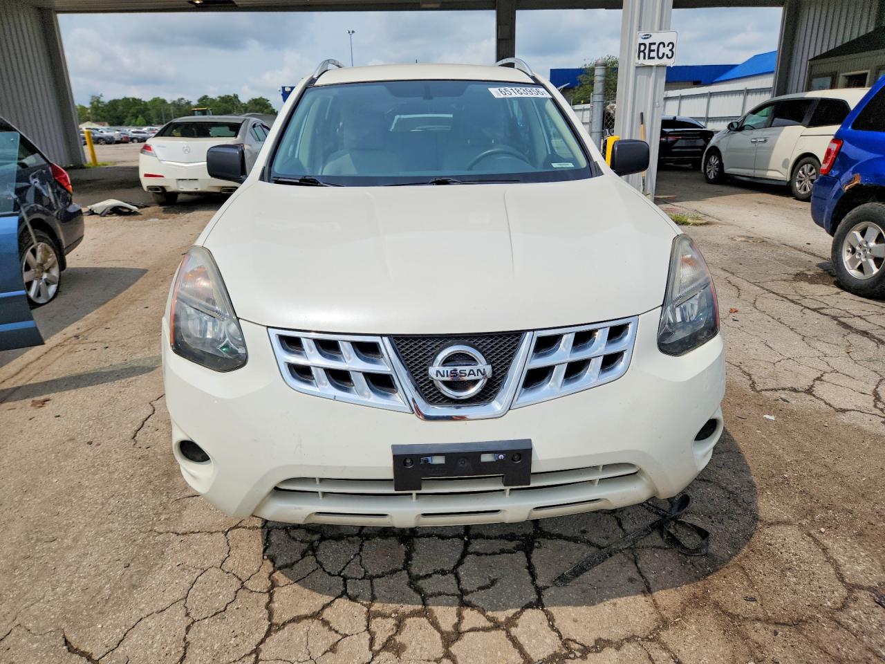 2014 Nissan Rogue Select S White vin: JN8AS5MV5EW714474