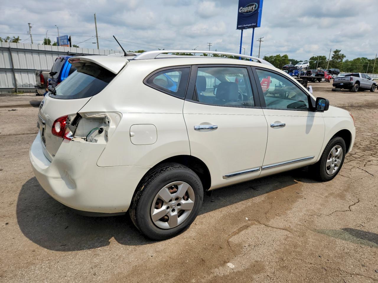 2014 Nissan Rogue Select S White vin: JN8AS5MV5EW714474
