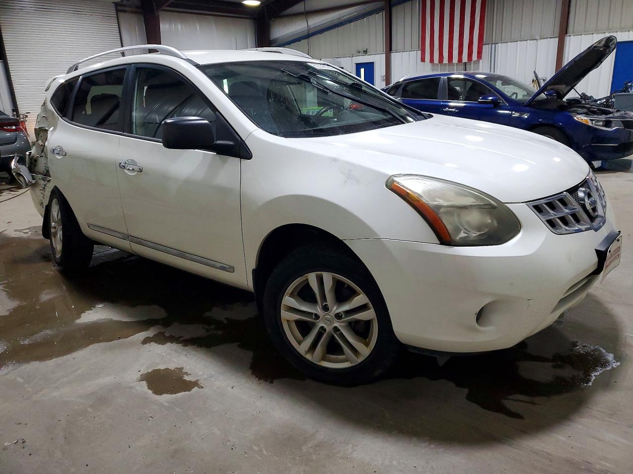 2015 Nissan Rogue Select S White vin: JN8AS5MV5FW254234