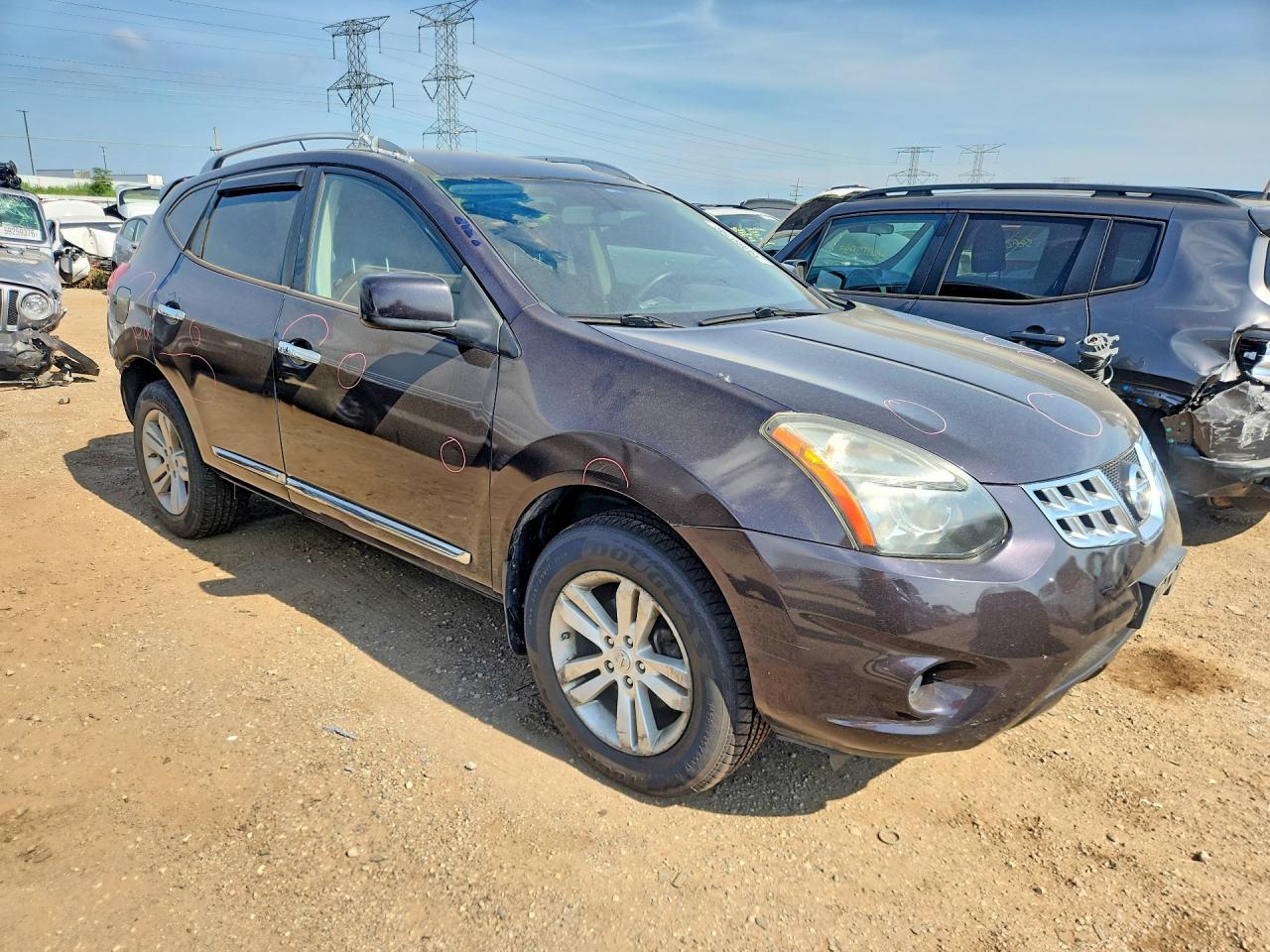 2015 Nissan Rogue Select S Brown vin: JN8AS5MV5FW751400
