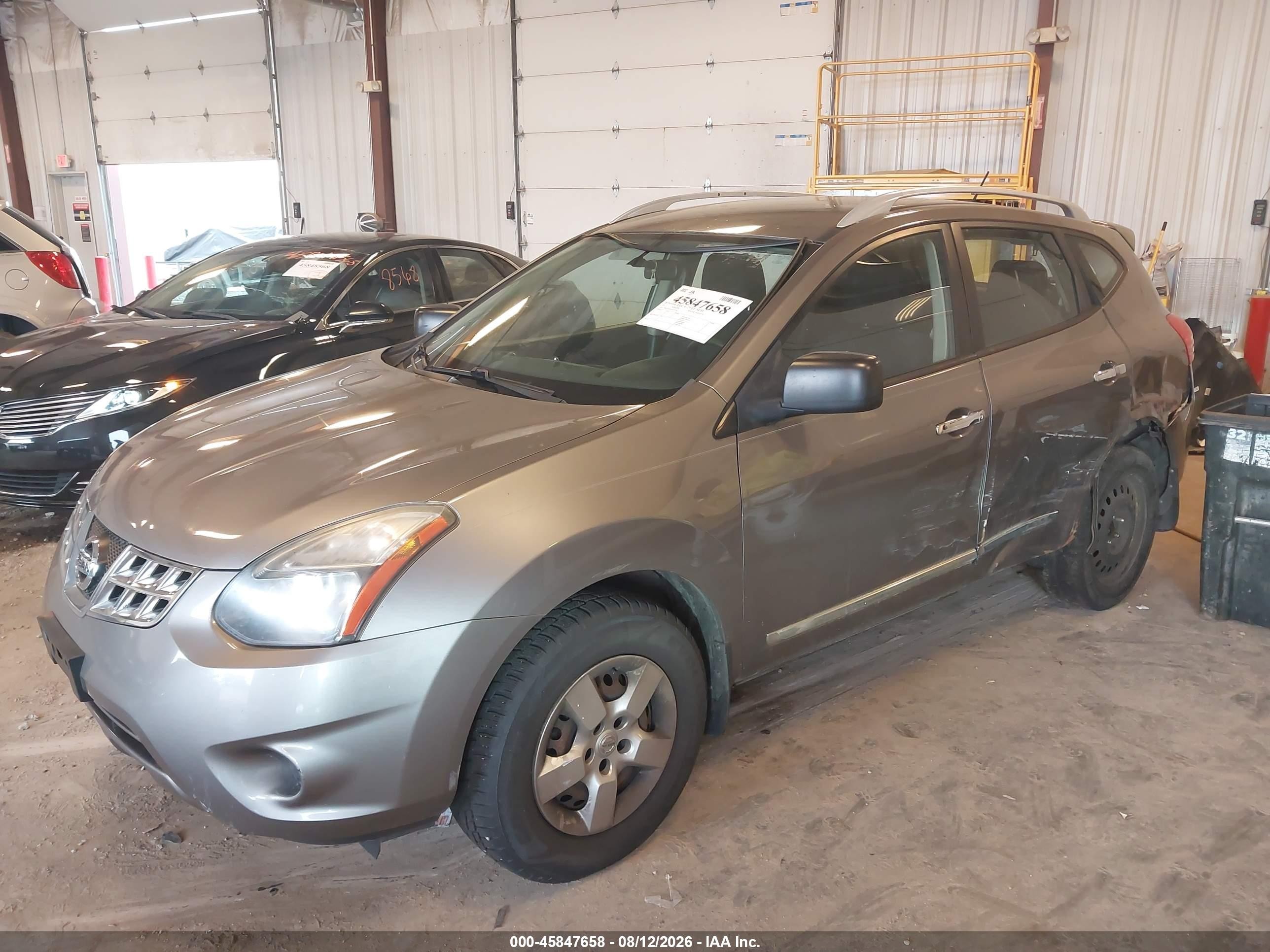 2015 Nissan Rogue Select S Gray vin: JN8AS5MV5FW754765