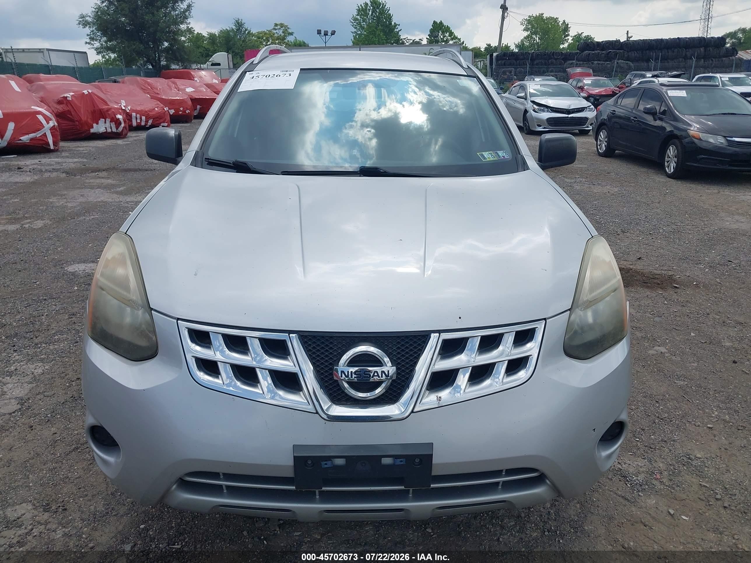 2015 Nissan Rogue Select S Серебряный vin: JN8AS5MV5FW770965