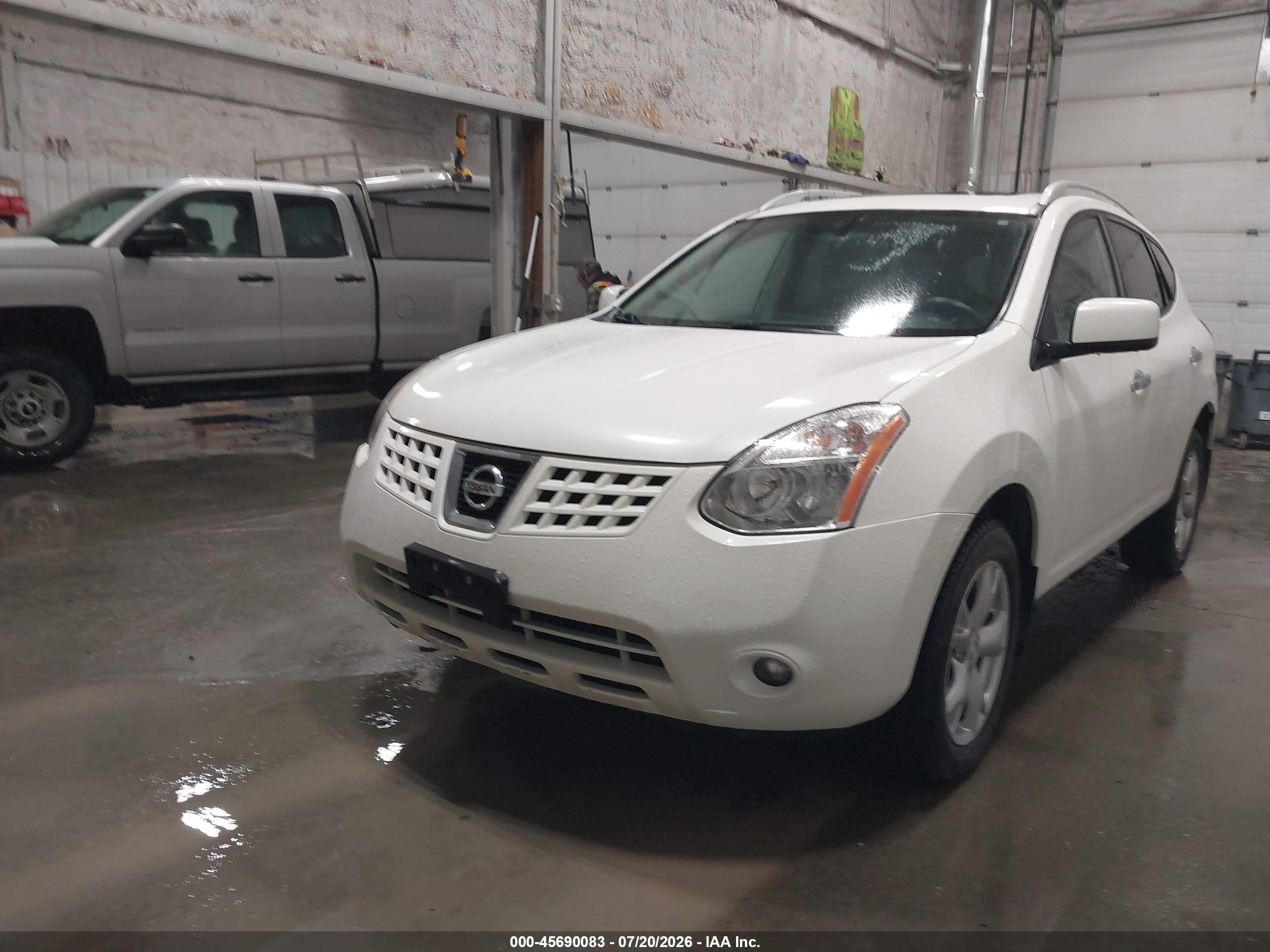 2010 Nissan Rogue Sl White vin: JN8AS5MV6AW104898