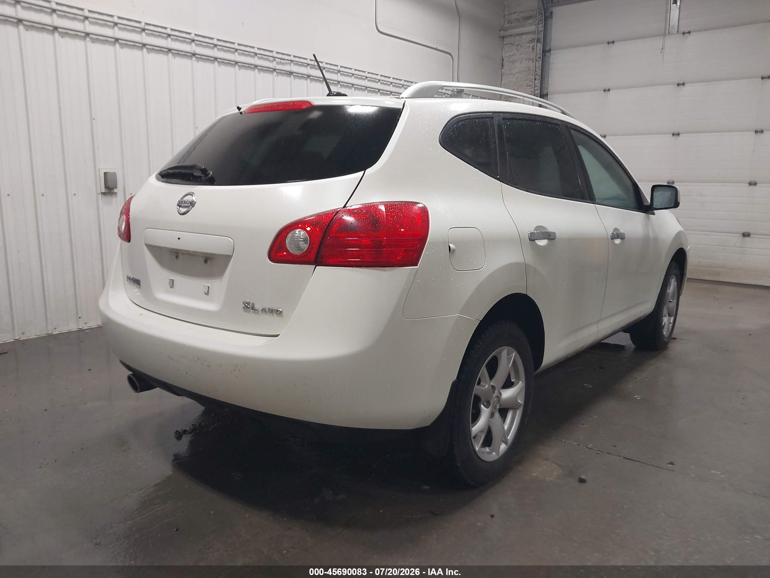 2010 Nissan Rogue Sl White vin: JN8AS5MV6AW104898