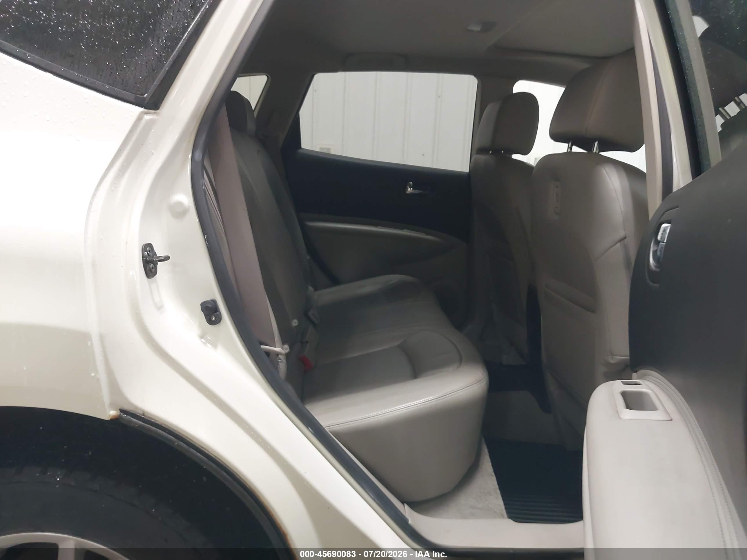 2010 Nissan Rogue Sl White vin: JN8AS5MV6AW104898