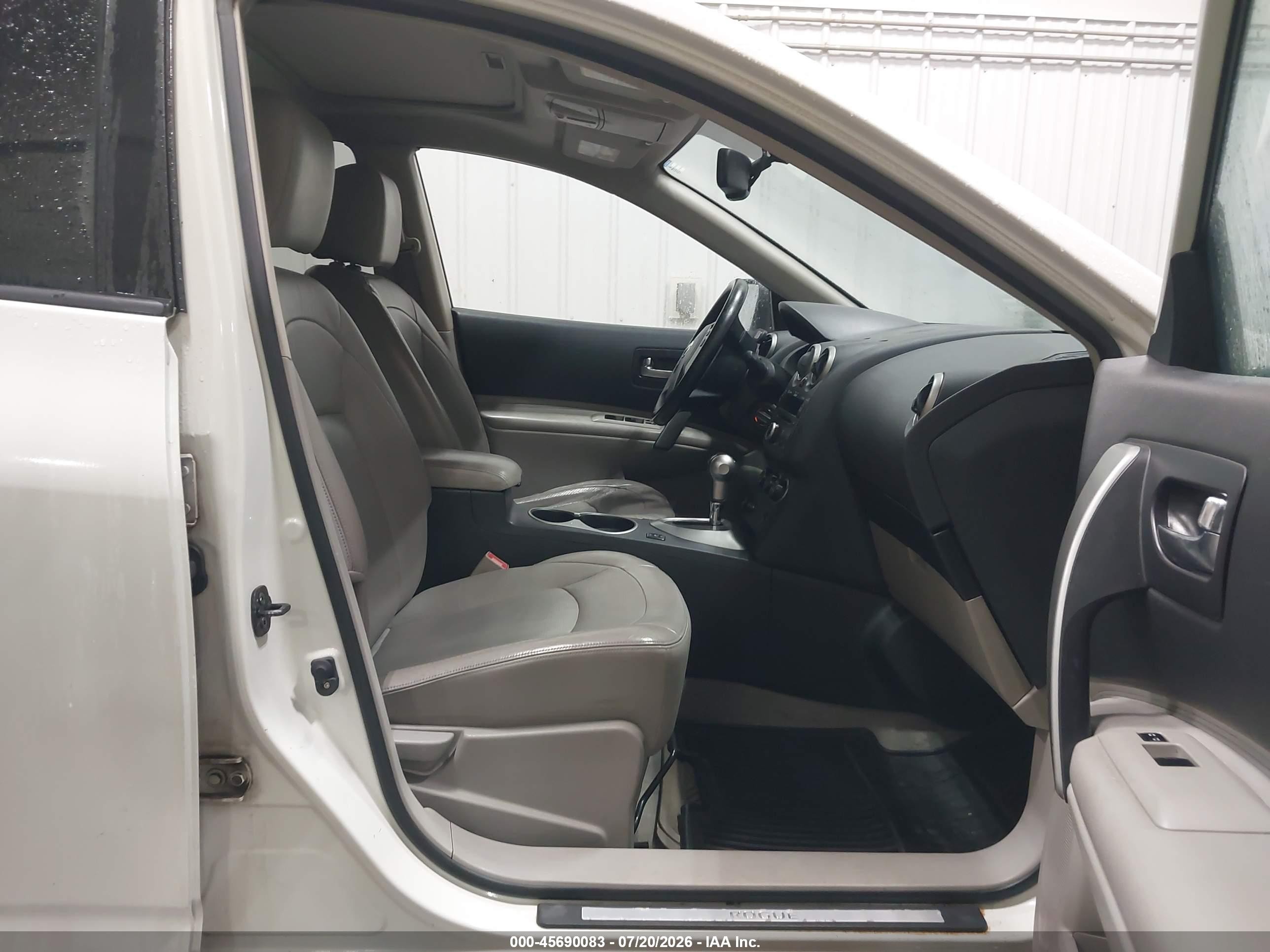 2010 Nissan Rogue Sl White vin: JN8AS5MV6AW104898