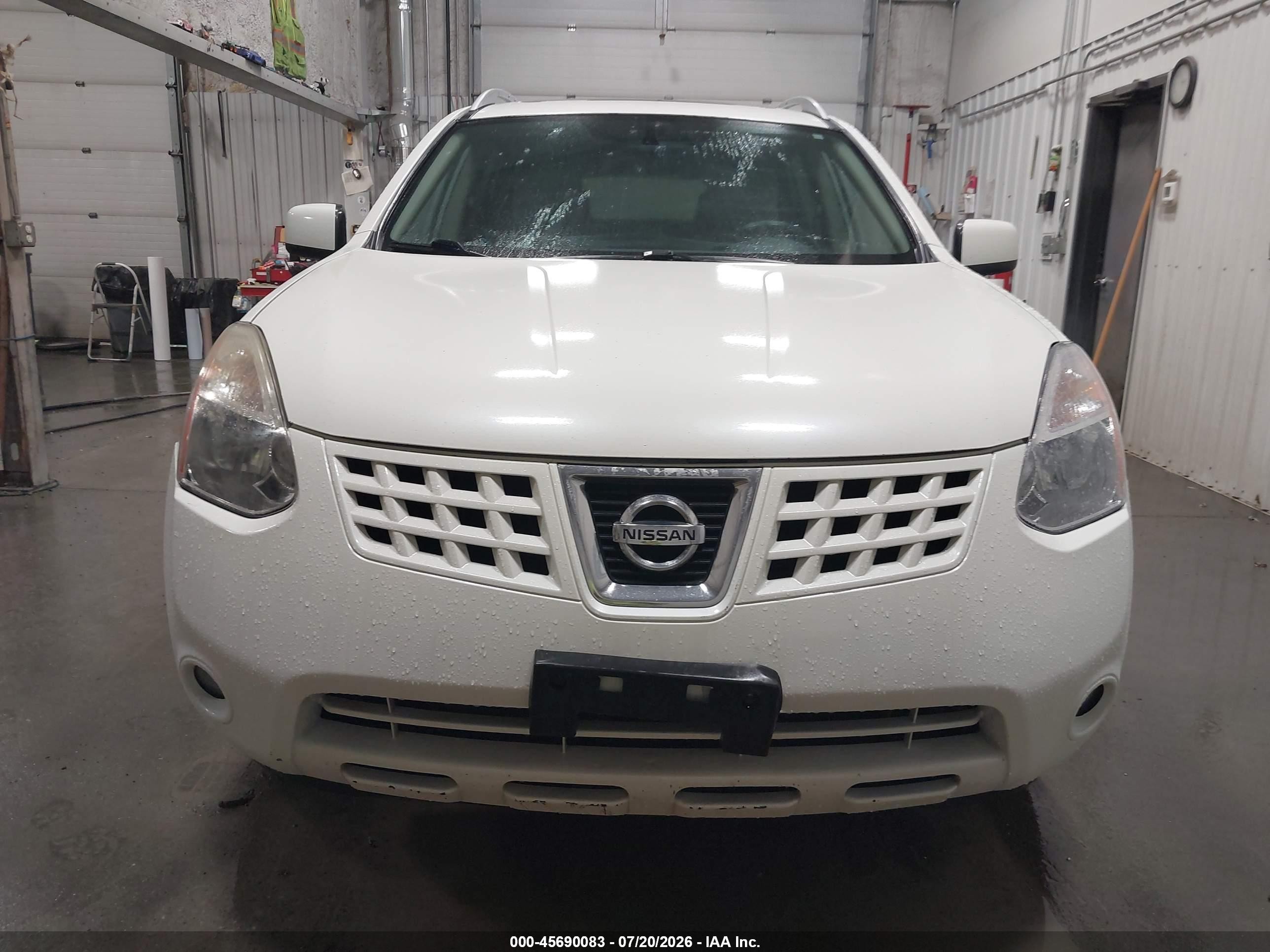 2010 Nissan Rogue Sl White vin: JN8AS5MV6AW104898
