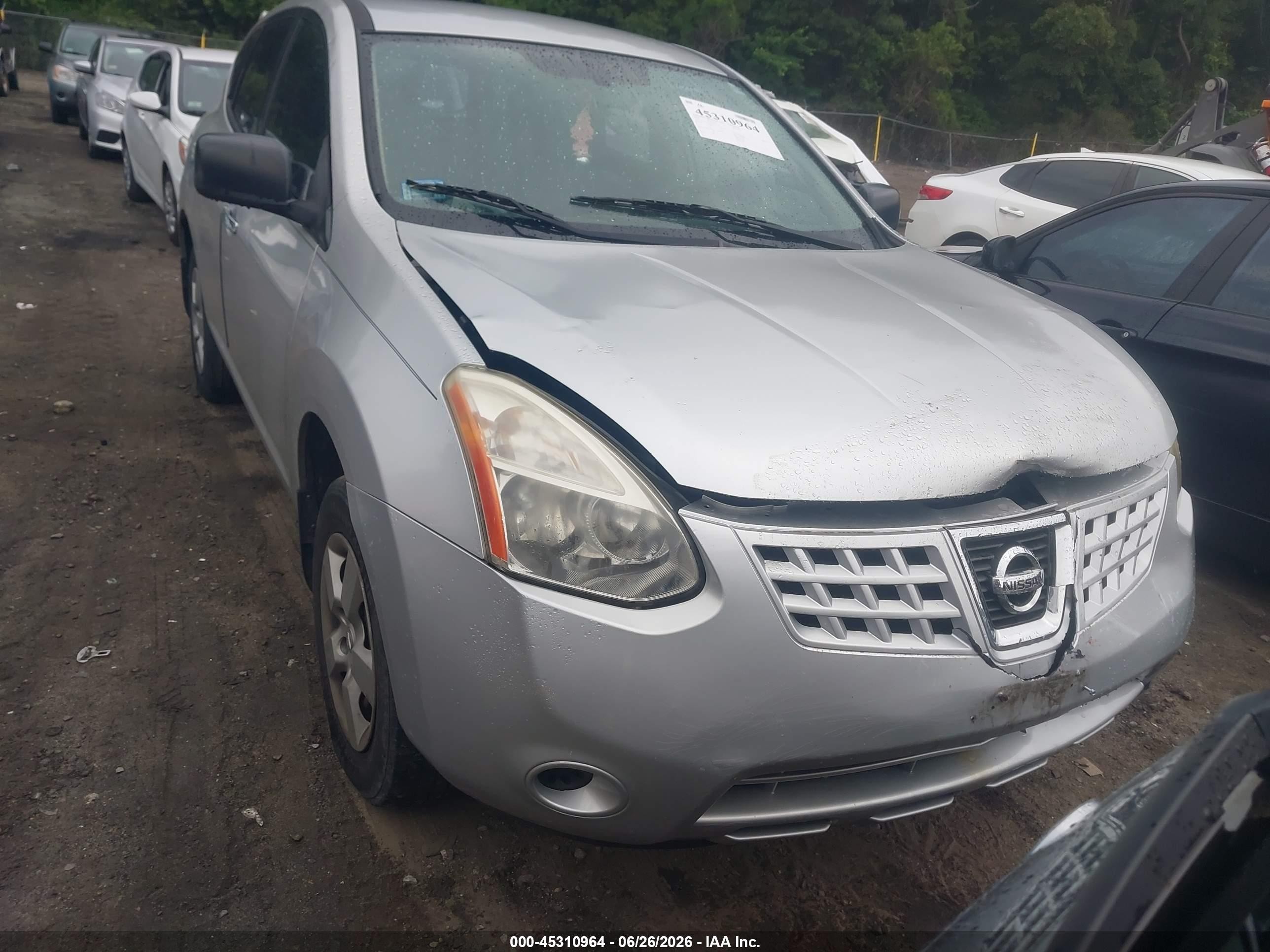 2010 Nissan Rogue S Silver vin: JN8AS5MV6AW111107
