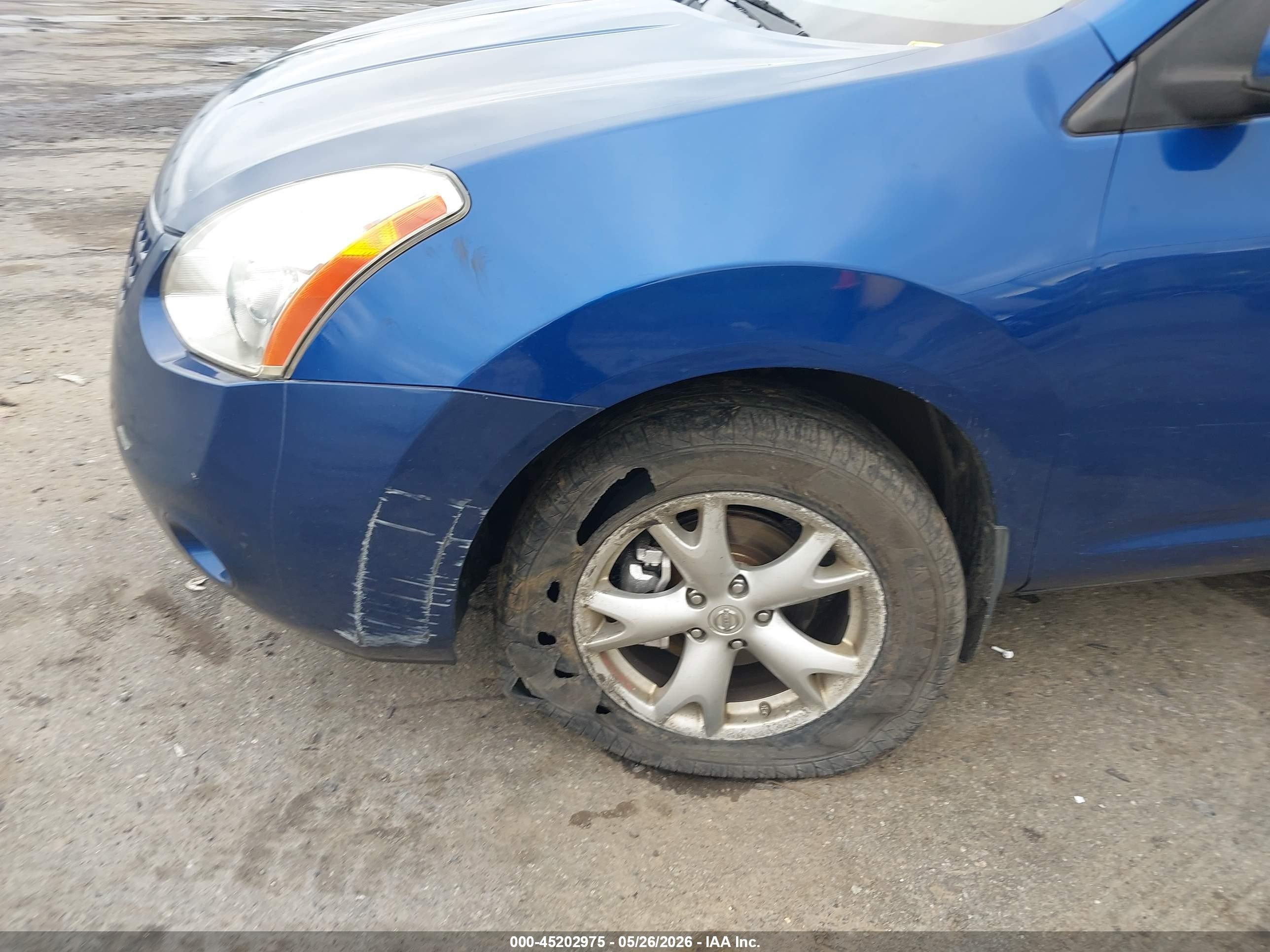 2010 Nissan Rogue Sl Blue vin: JN8AS5MV6AW112080