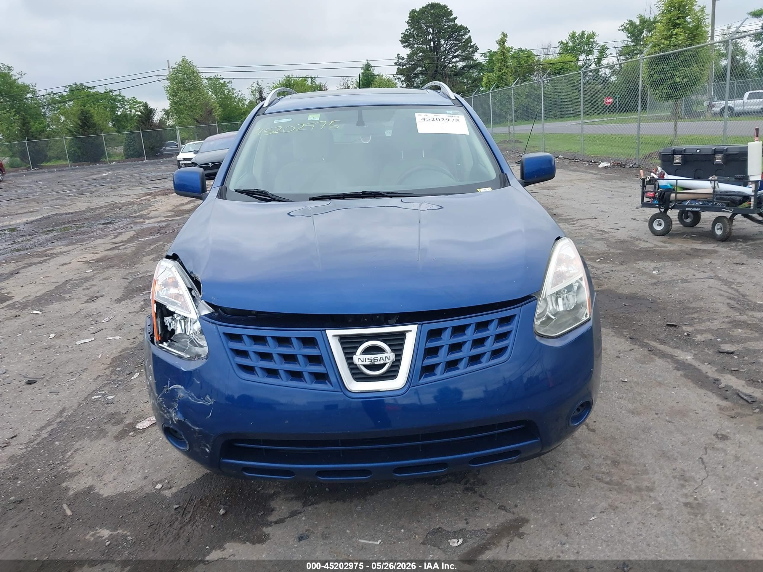 2010 Nissan Rogue Sl Blue vin: JN8AS5MV6AW112080