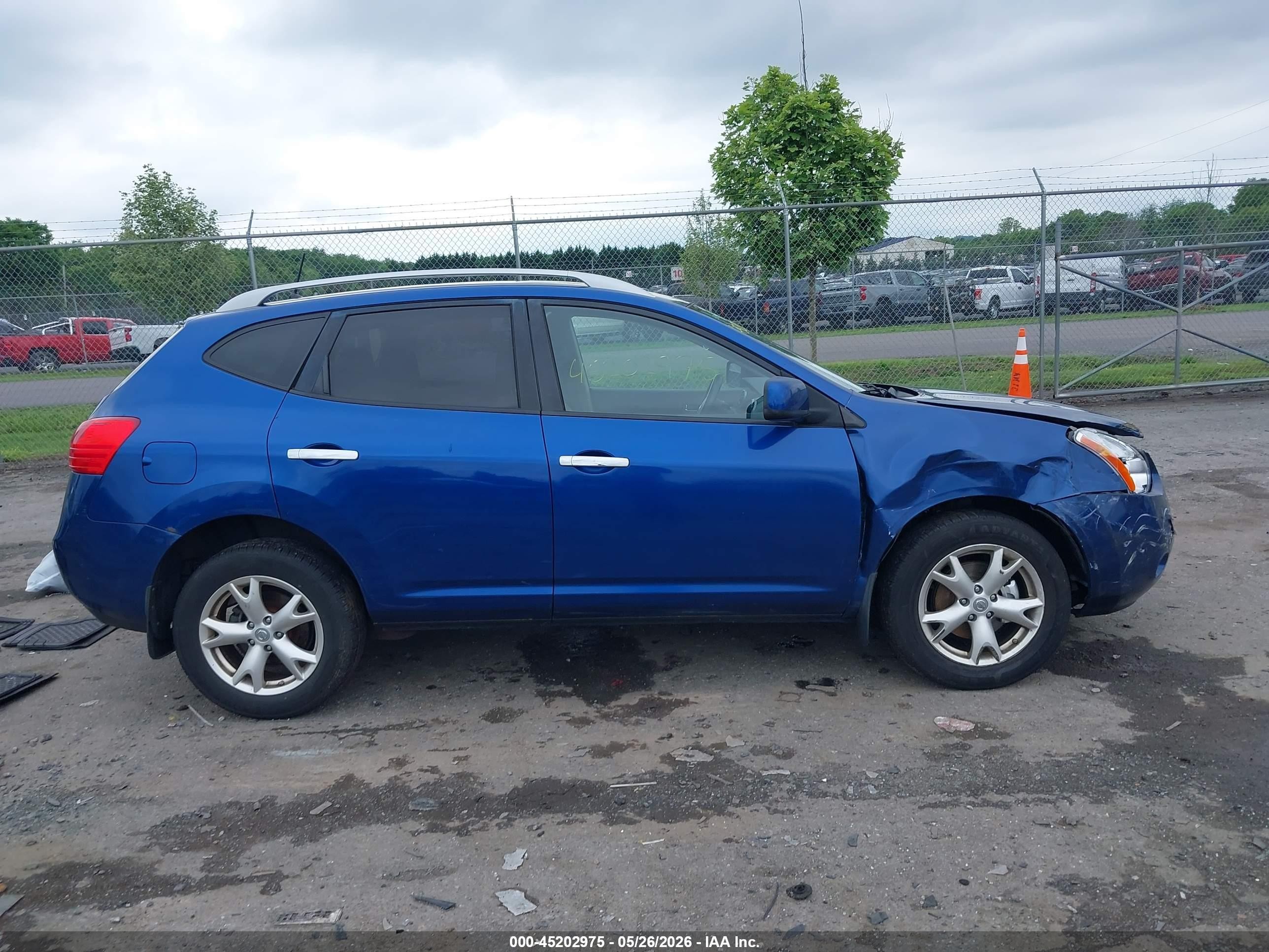 2010 Nissan Rogue Sl Blue vin: JN8AS5MV6AW112080