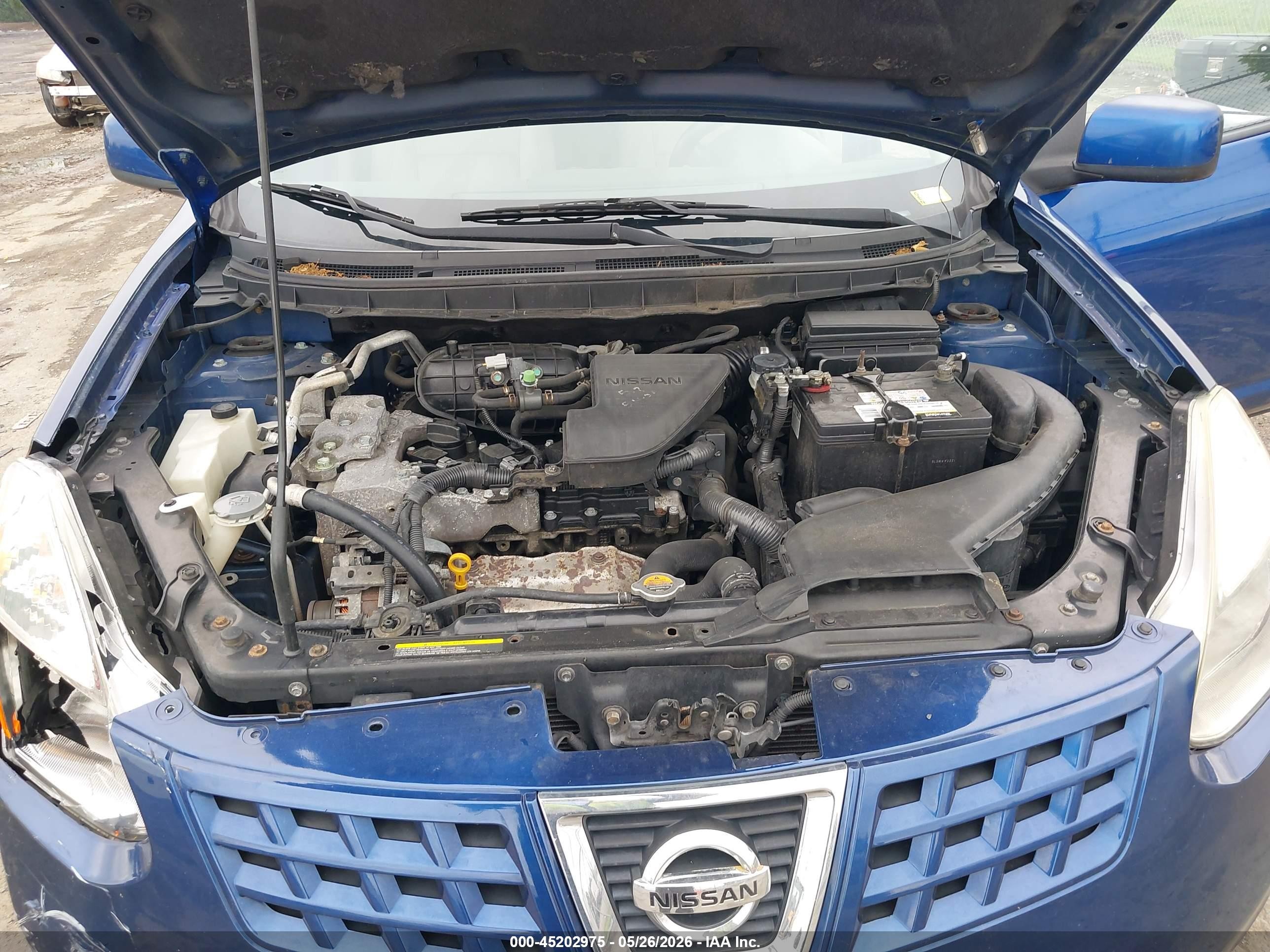 2010 Nissan Rogue Sl Blue vin: JN8AS5MV6AW112080