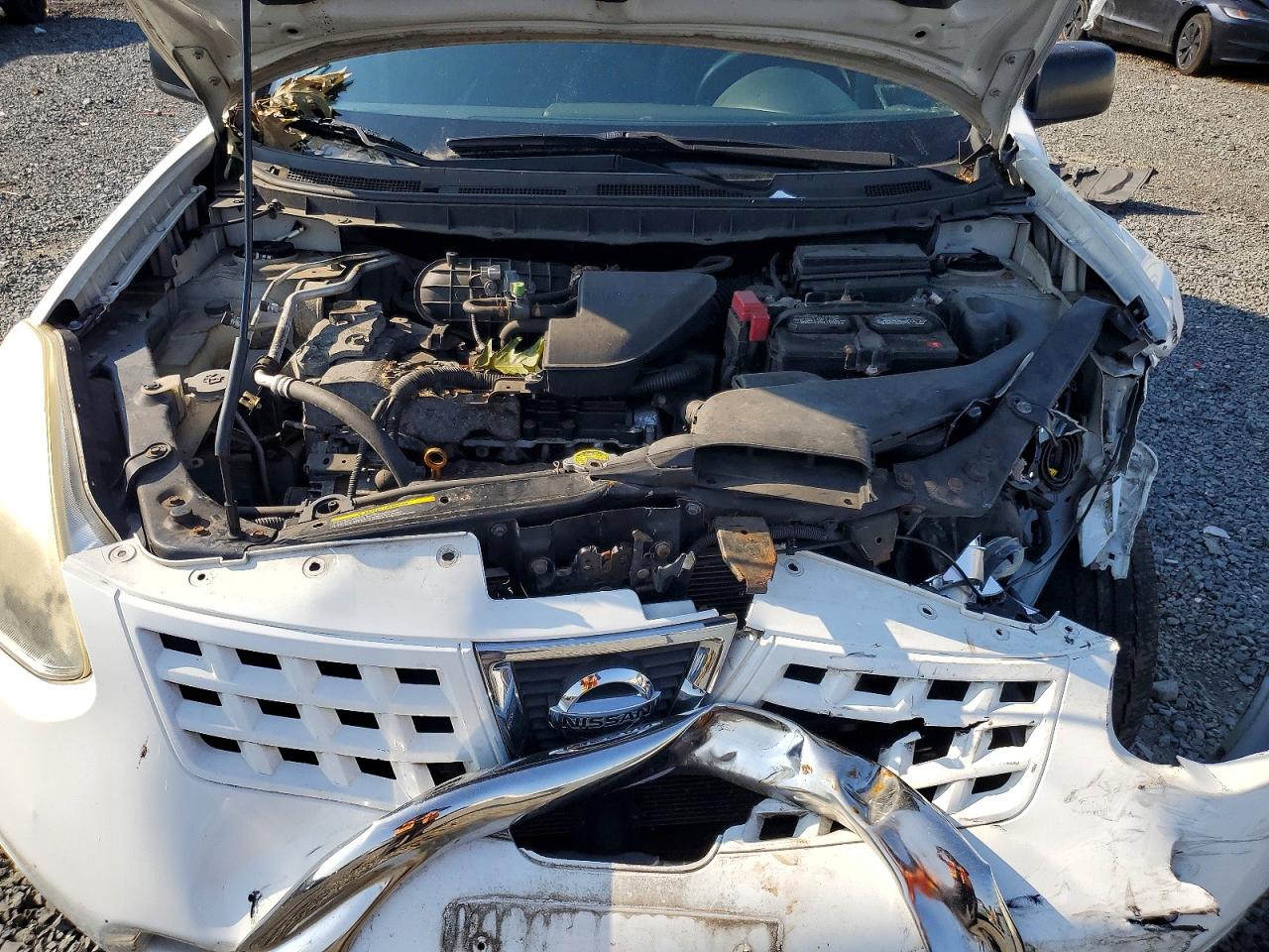 2010 Nissan Rogue S White vin: JN8AS5MV6AW124357