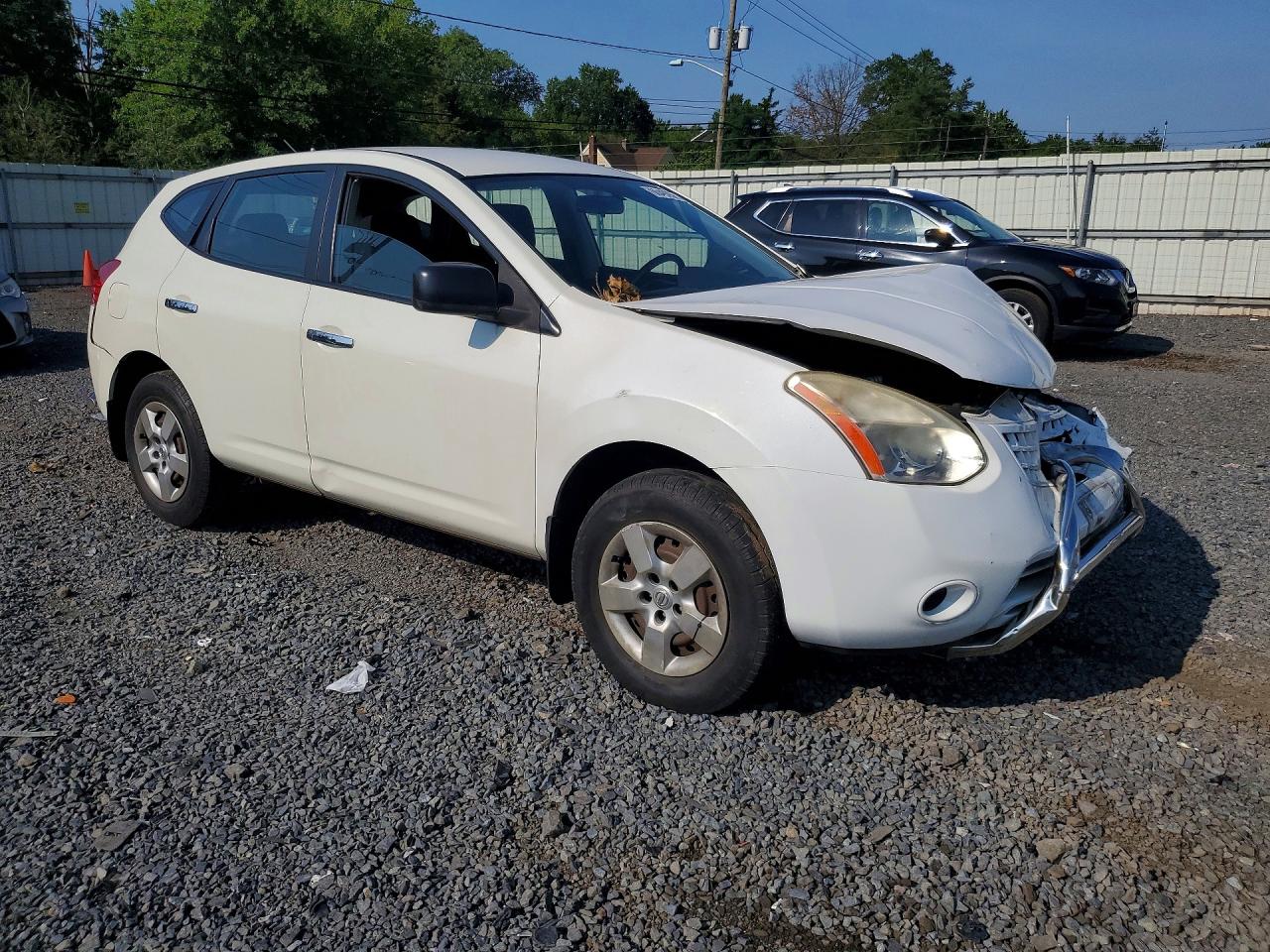 2010 Nissan Rogue S White vin: JN8AS5MV6AW124357