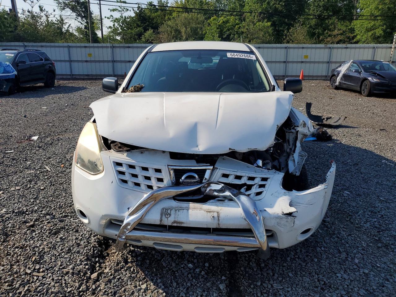 2010 Nissan Rogue S White vin: JN8AS5MV6AW124357
