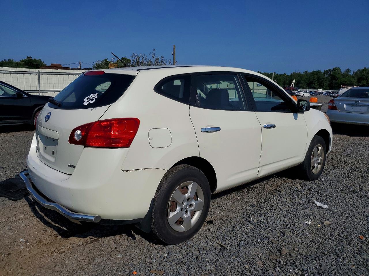 2010 Nissan Rogue S White vin: JN8AS5MV6AW124357