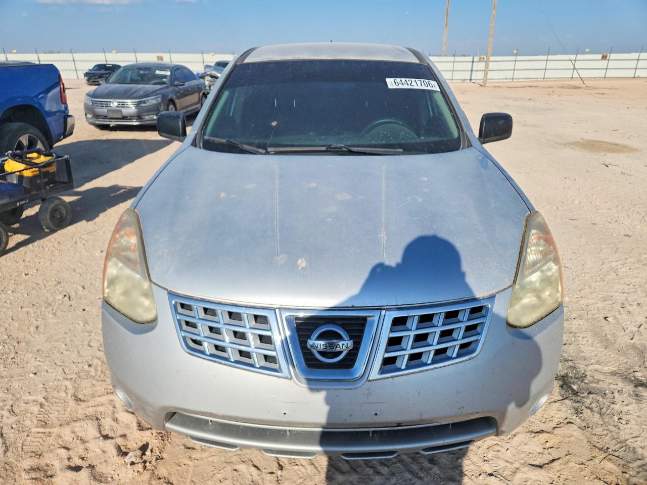 2010 Nissan Rogue S Silver vin: JN8AS5MV6AW135519