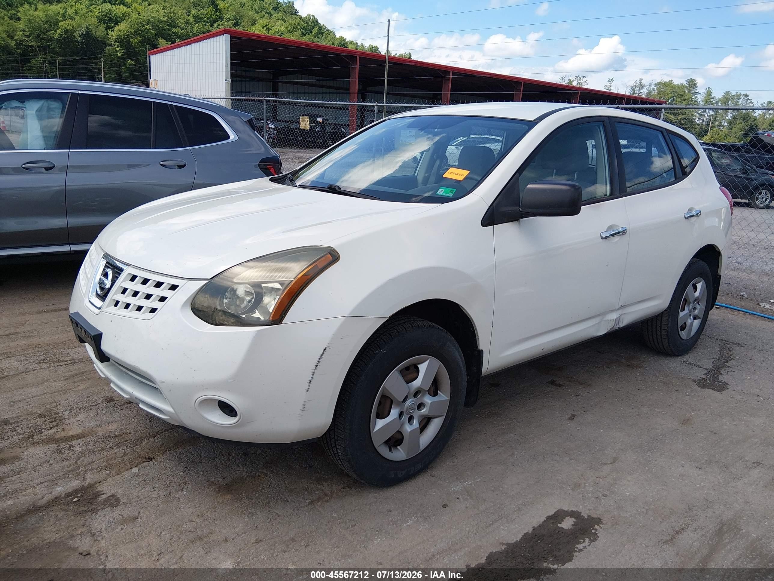 2010 Nissan Rogue S White vin: JN8AS5MV6AW146276