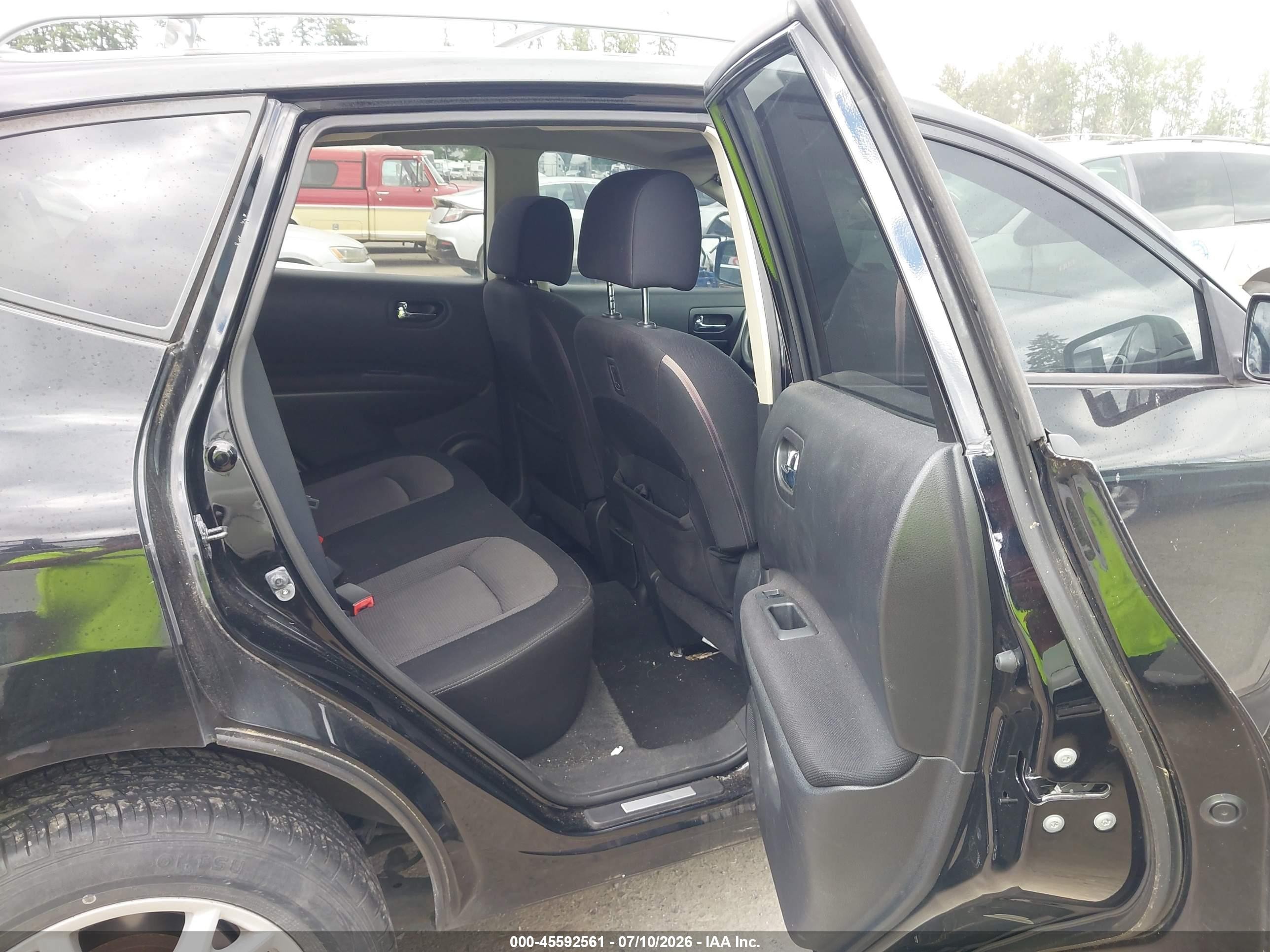 2010 Nissan Rogue Sl Black vin: JN8AS5MV6AW601031