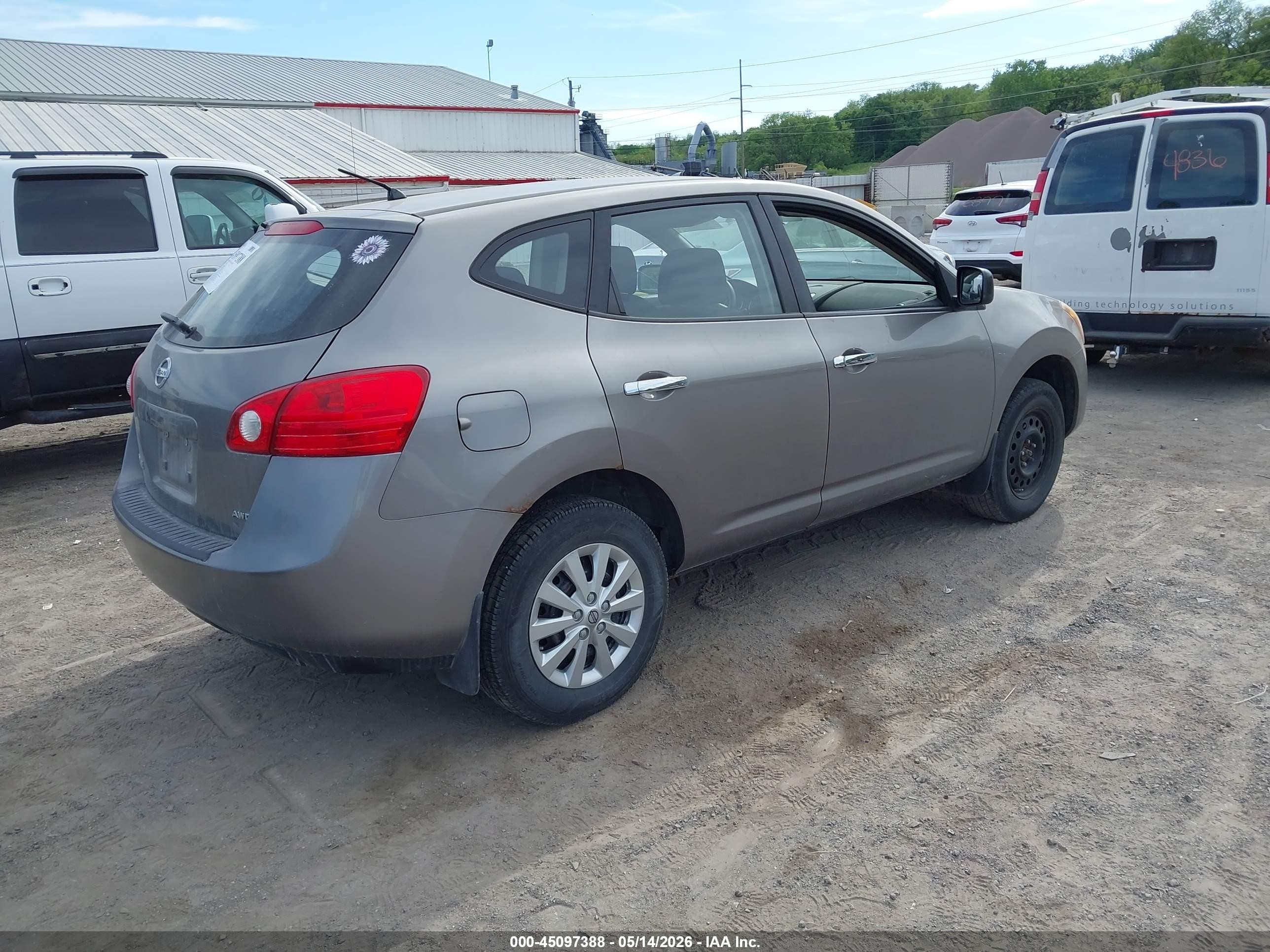 2010 Nissan Rogue S Gray vin: JN8AS5MV6AW607198