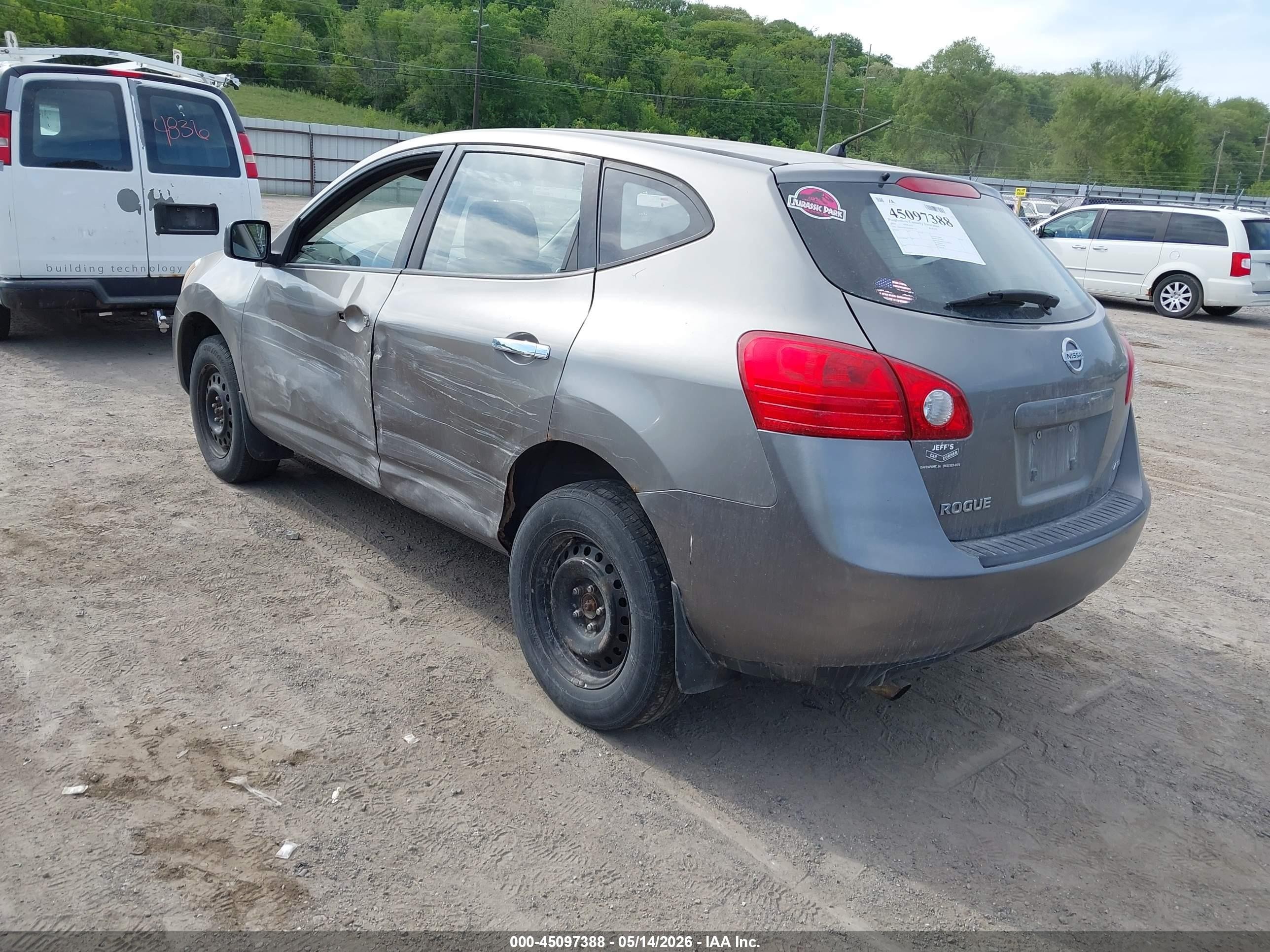 2010 Nissan Rogue S Gray vin: JN8AS5MV6AW607198