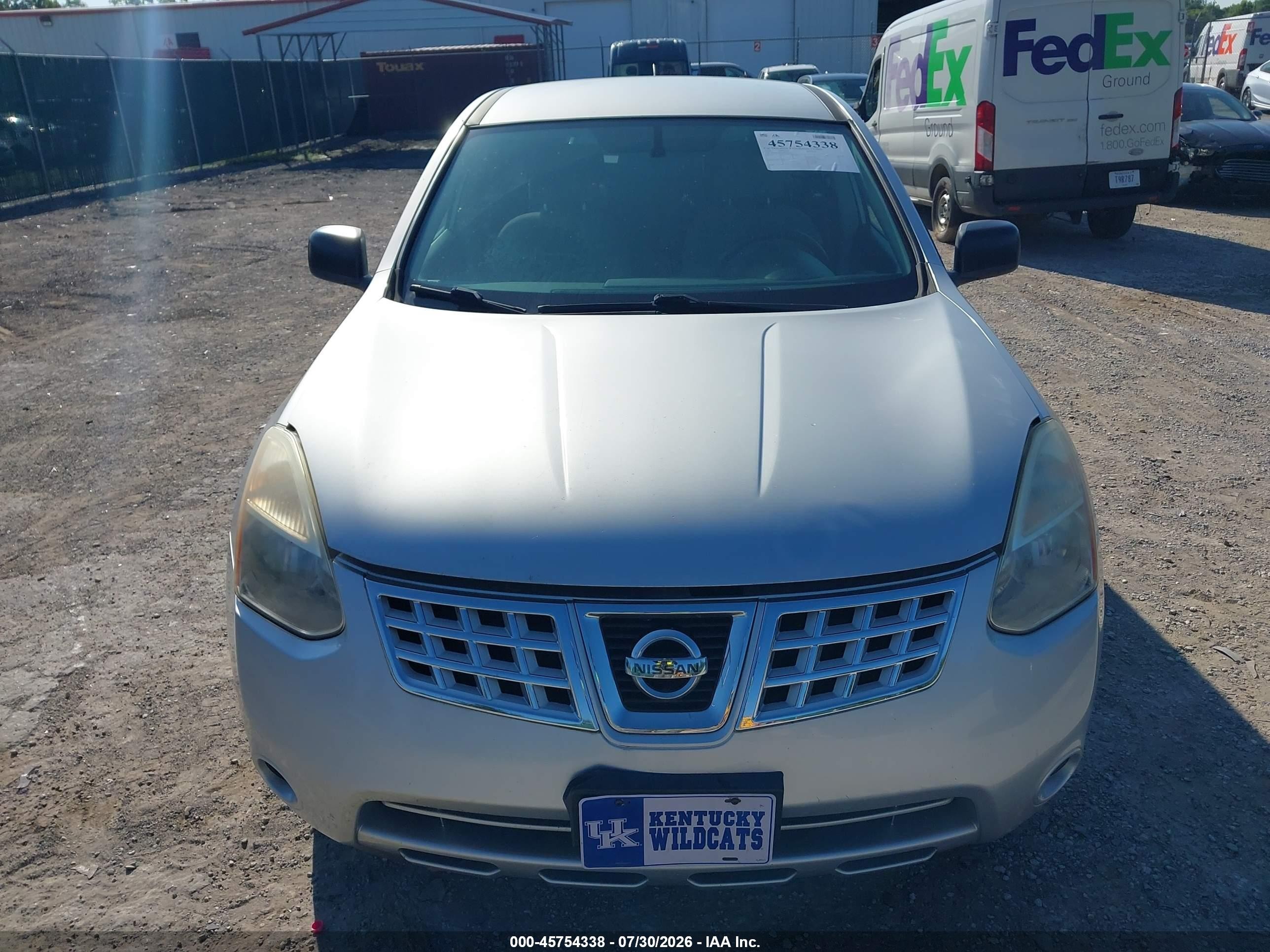 2010 Nissan Rogue S Silver vin: JN8AS5MV6AW611624