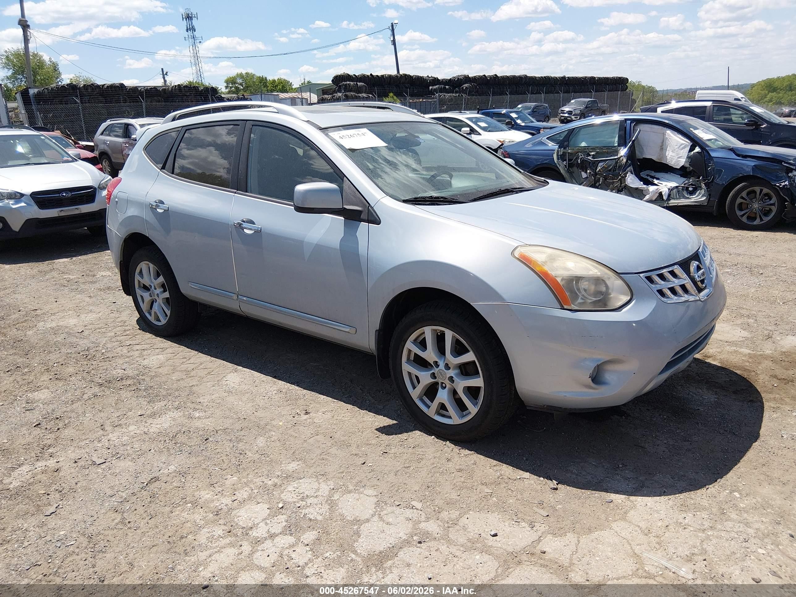 2011 Nissan Rogue Sv Light Blue vin: JN8AS5MV6BW252289