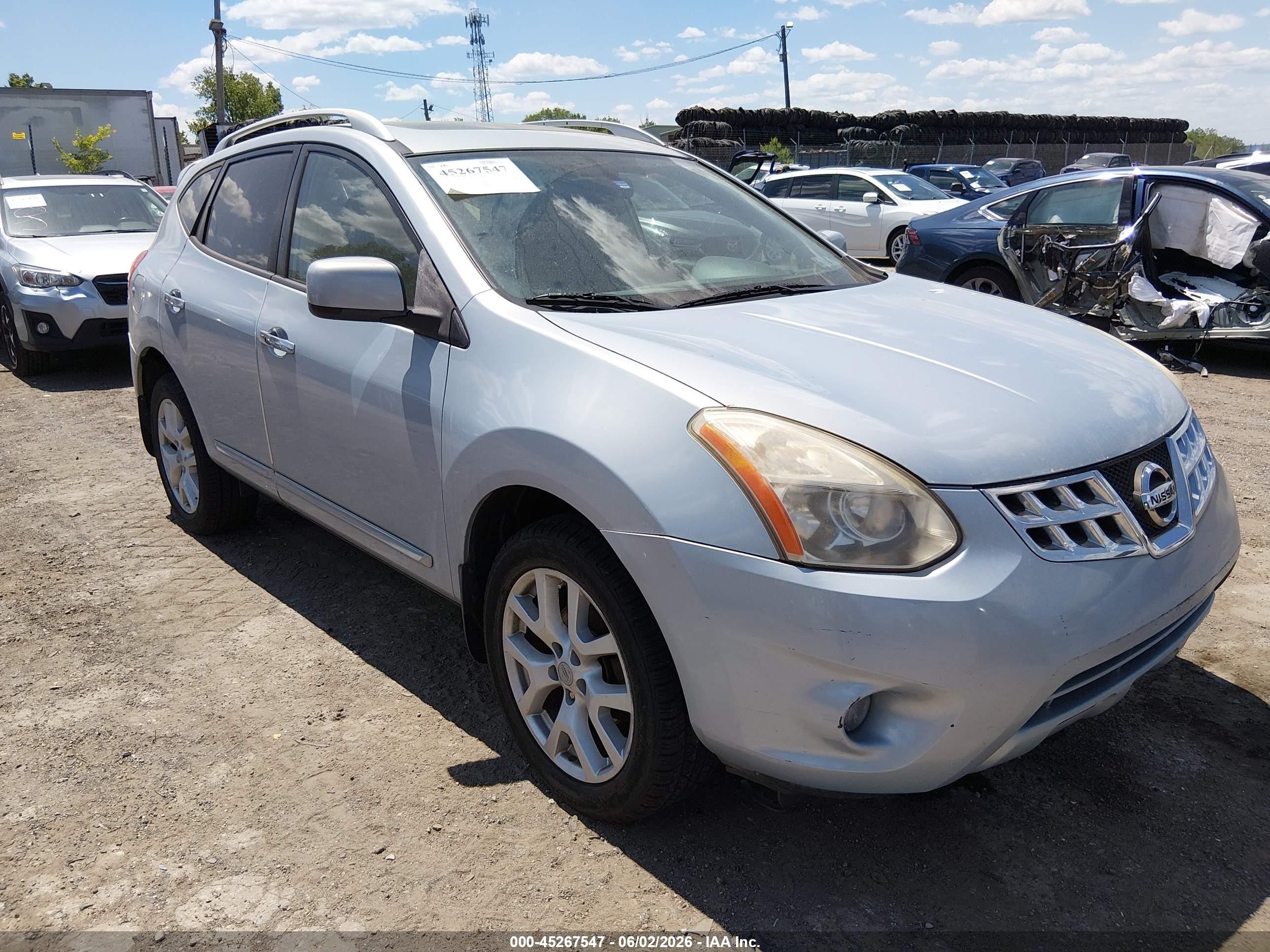 2011 Nissan Rogue Sv Light Blue vin: JN8AS5MV6BW252289