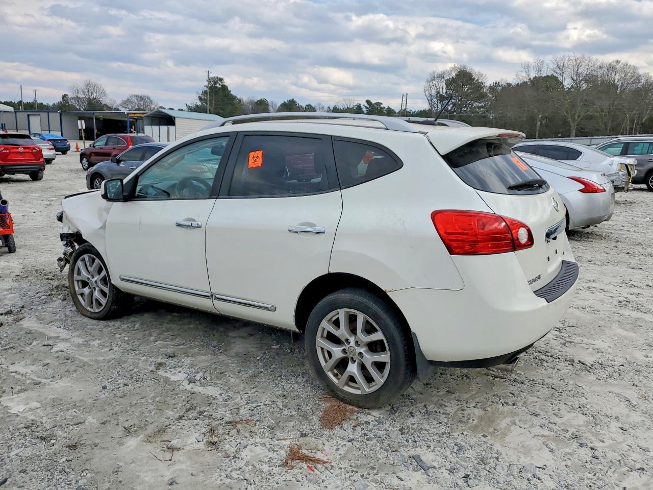 2011 Nissan Rogue S White vin: JN8AS5MV6BW263583