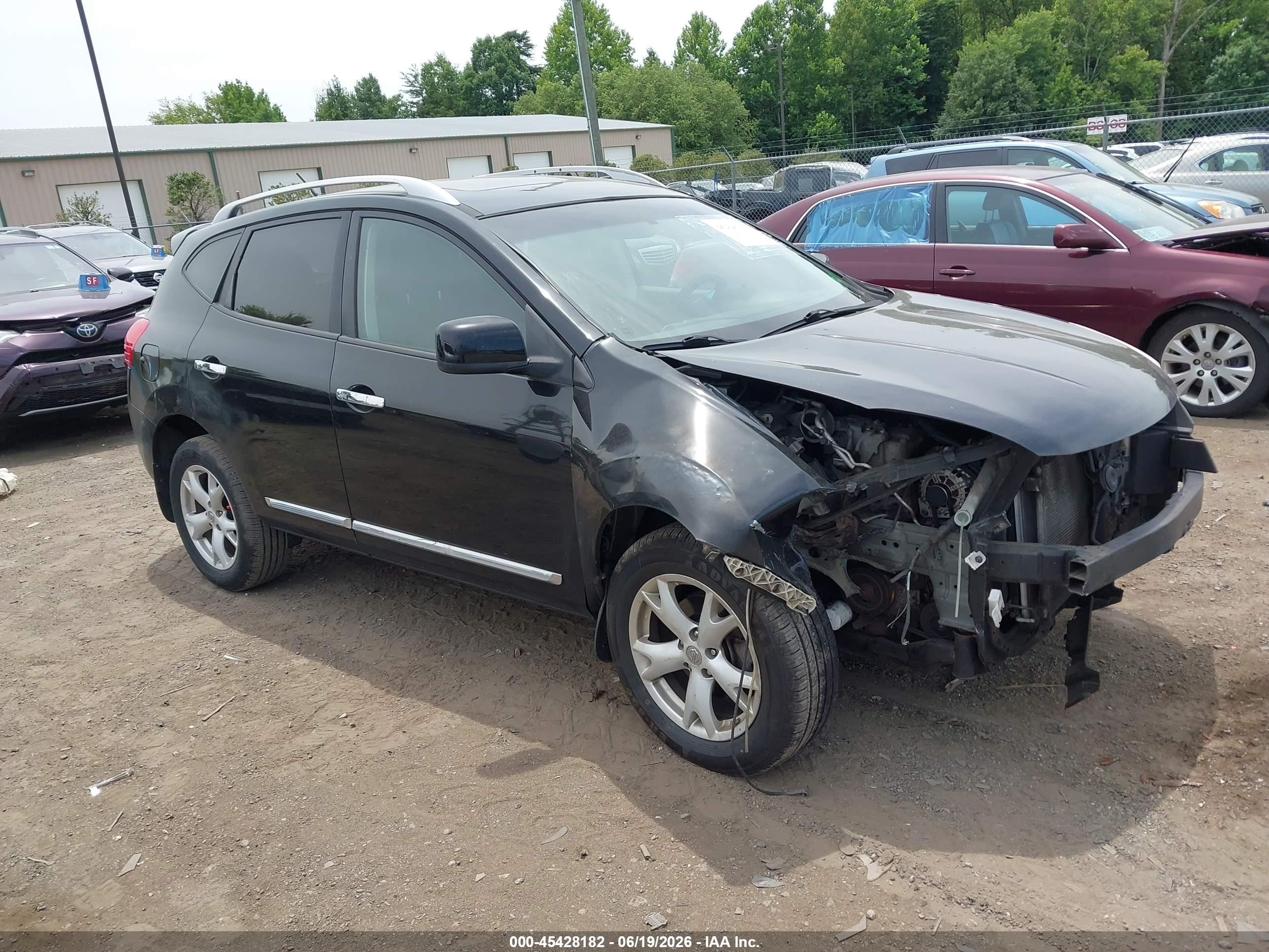 2011 Nissan Rogue Sv Черный vin: JN8AS5MV6BW263695