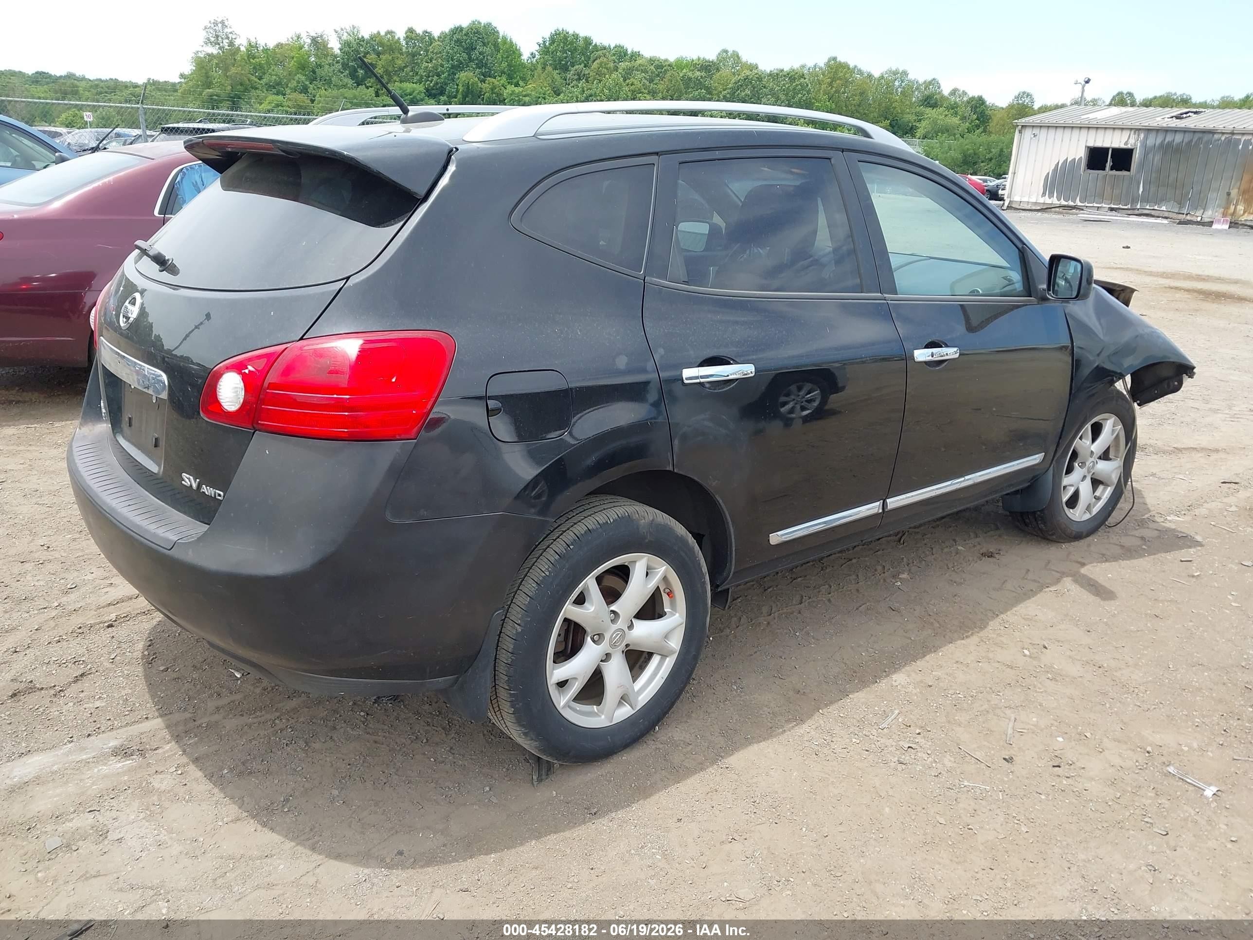2011 Nissan Rogue Sv Черный vin: JN8AS5MV6BW263695