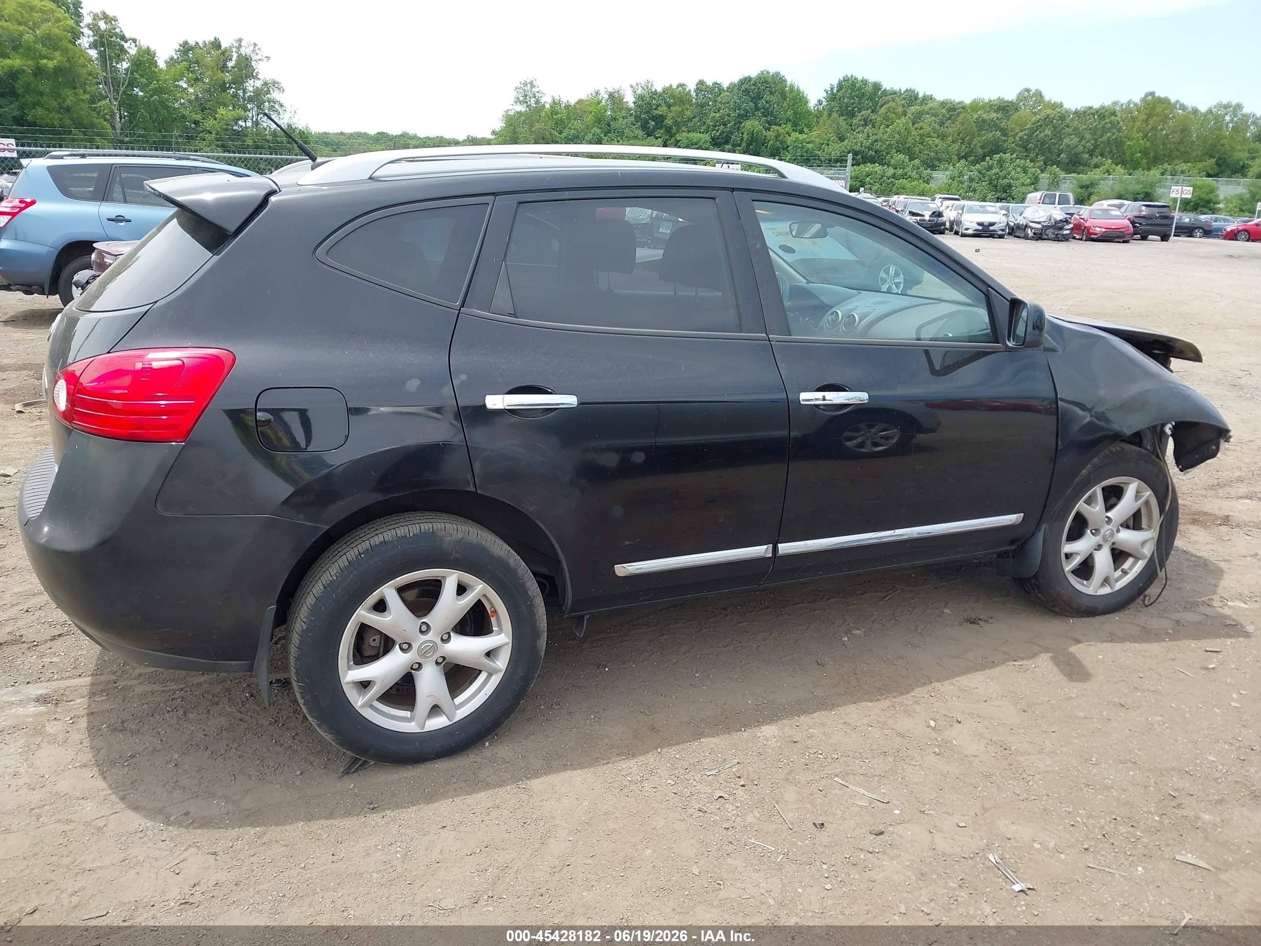 2011 Nissan Rogue Sv Черный vin: JN8AS5MV6BW263695