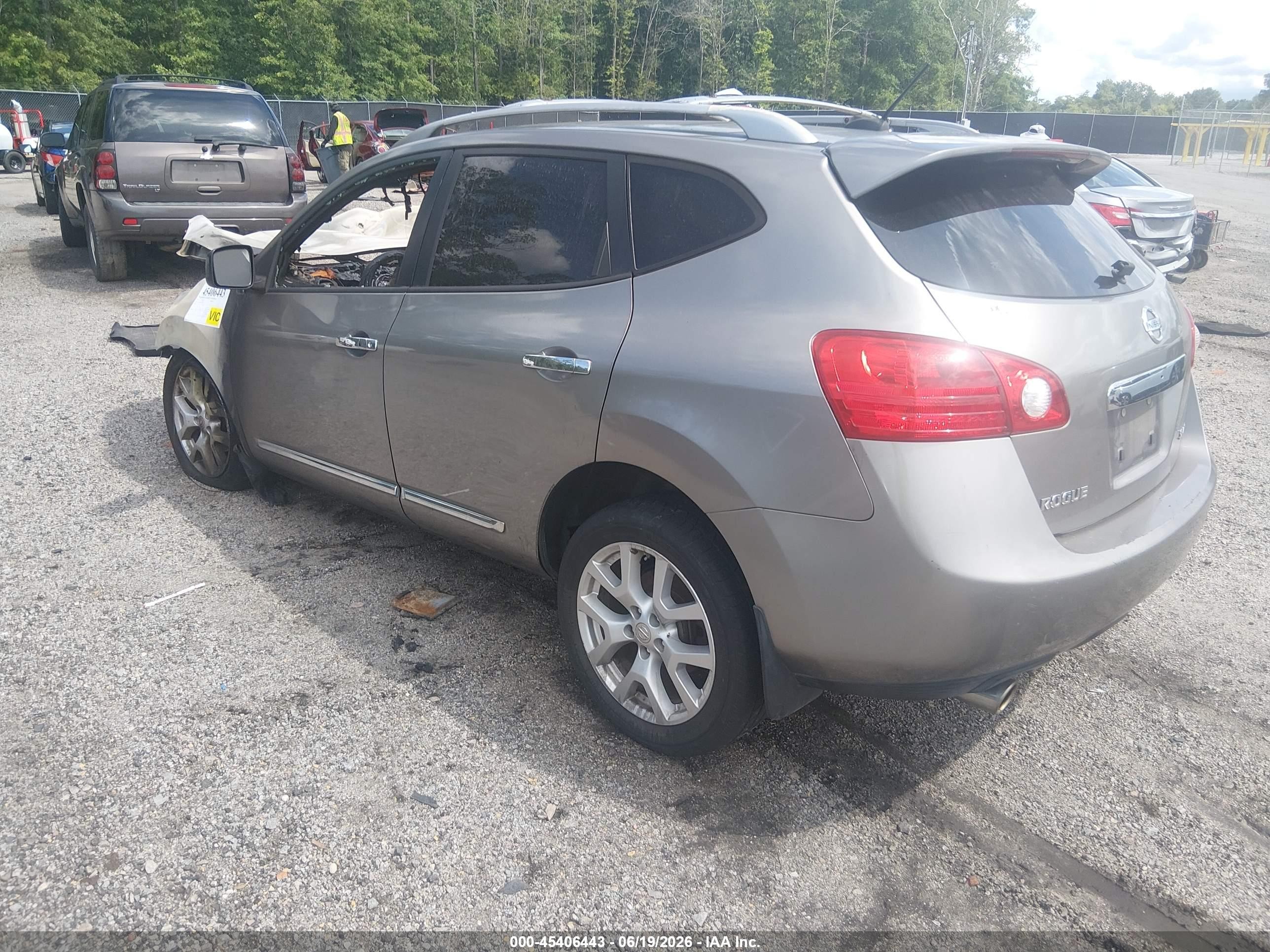 2011 Nissan Rogue Sv Gray vin: JN8AS5MV6BW265477