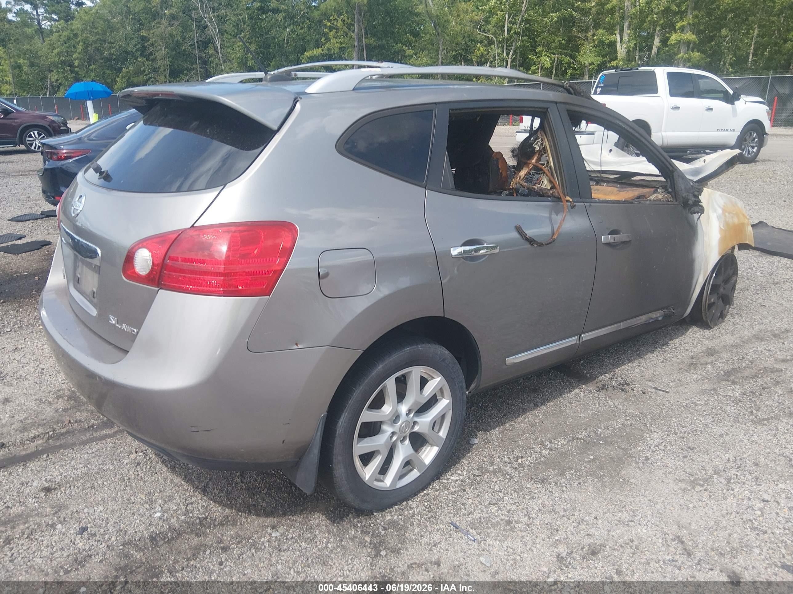 2011 Nissan Rogue Sv Gray vin: JN8AS5MV6BW265477