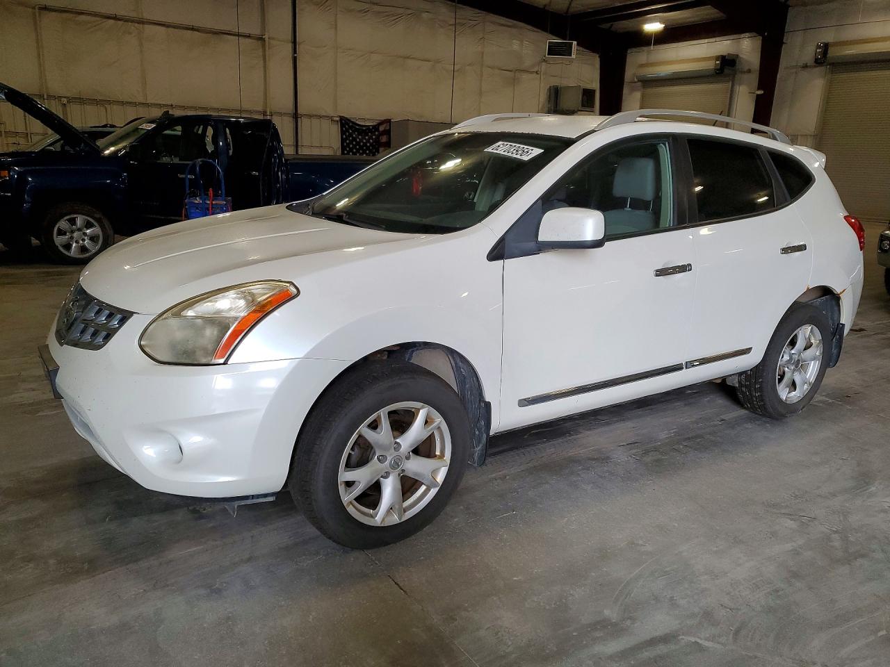 2011 Nissan Rogue S Белый vin: JN8AS5MV6BW266547